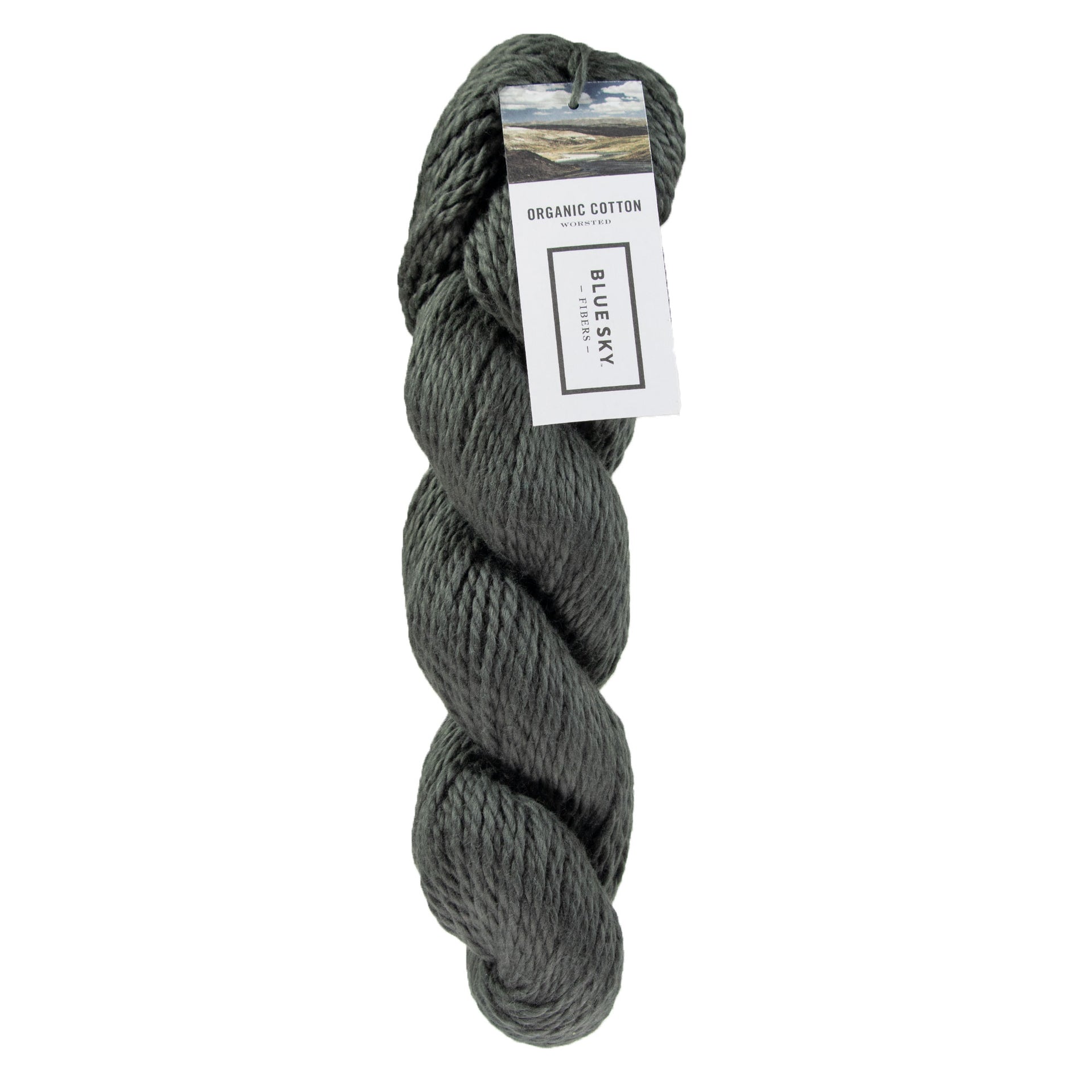 Blue Sky Fibers Organic Cotton Yarn - 625 - Graphite - Zoom Image
