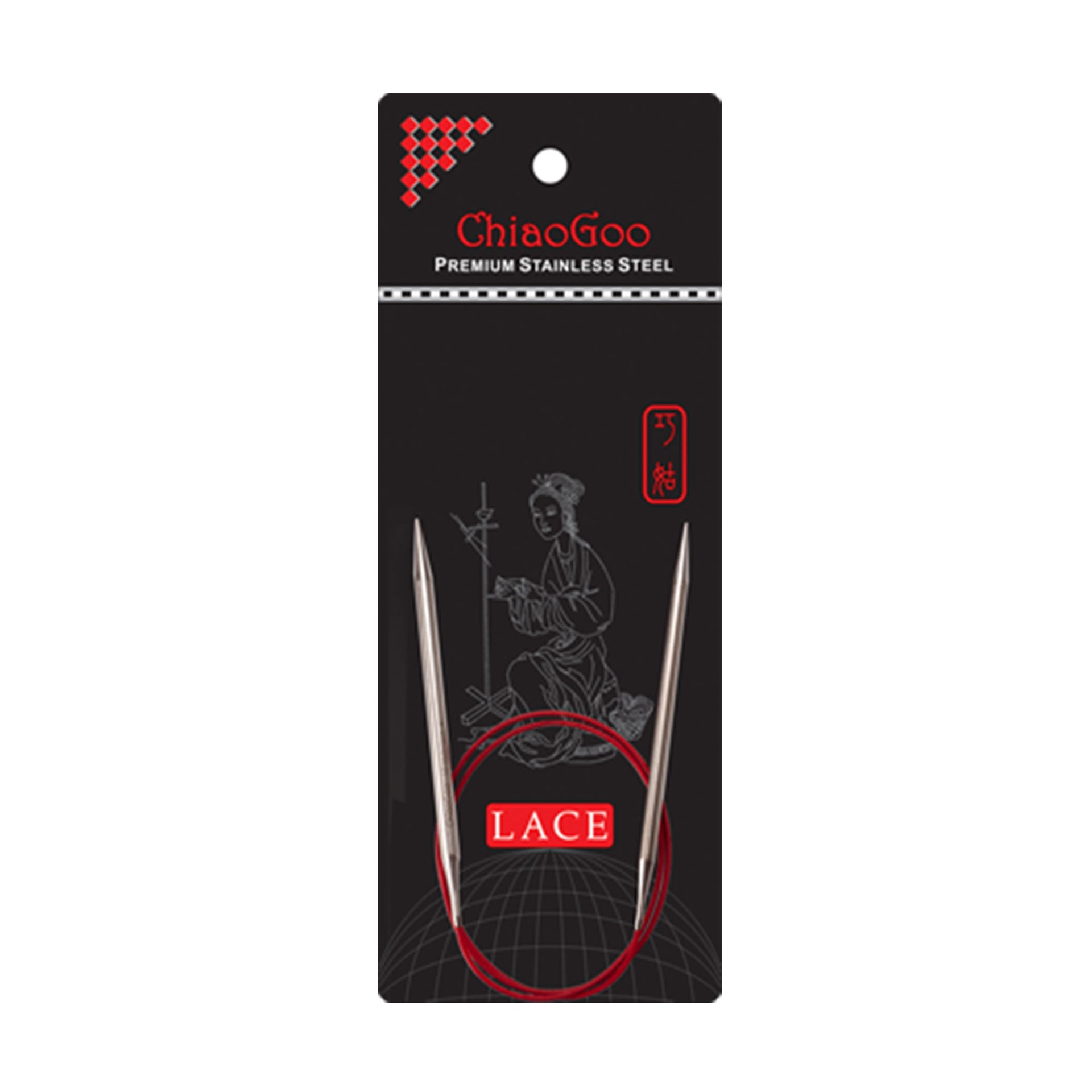 ChiaoGoo RED Lace Circular Needles - US 6 (4.00mm) - 32" - Zoom Image
