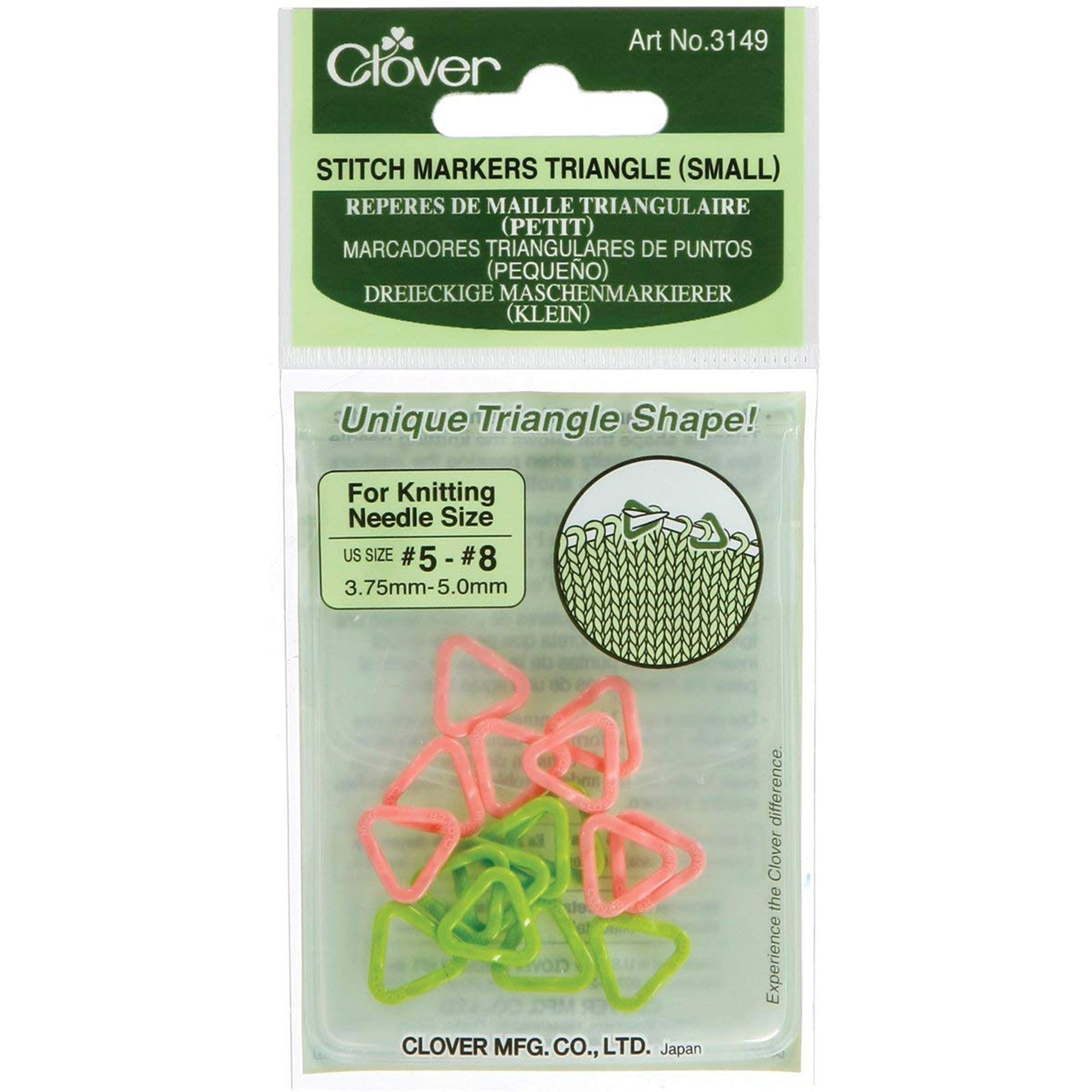 Clover Stitch Markers Triangle - Small - Zoom Image
