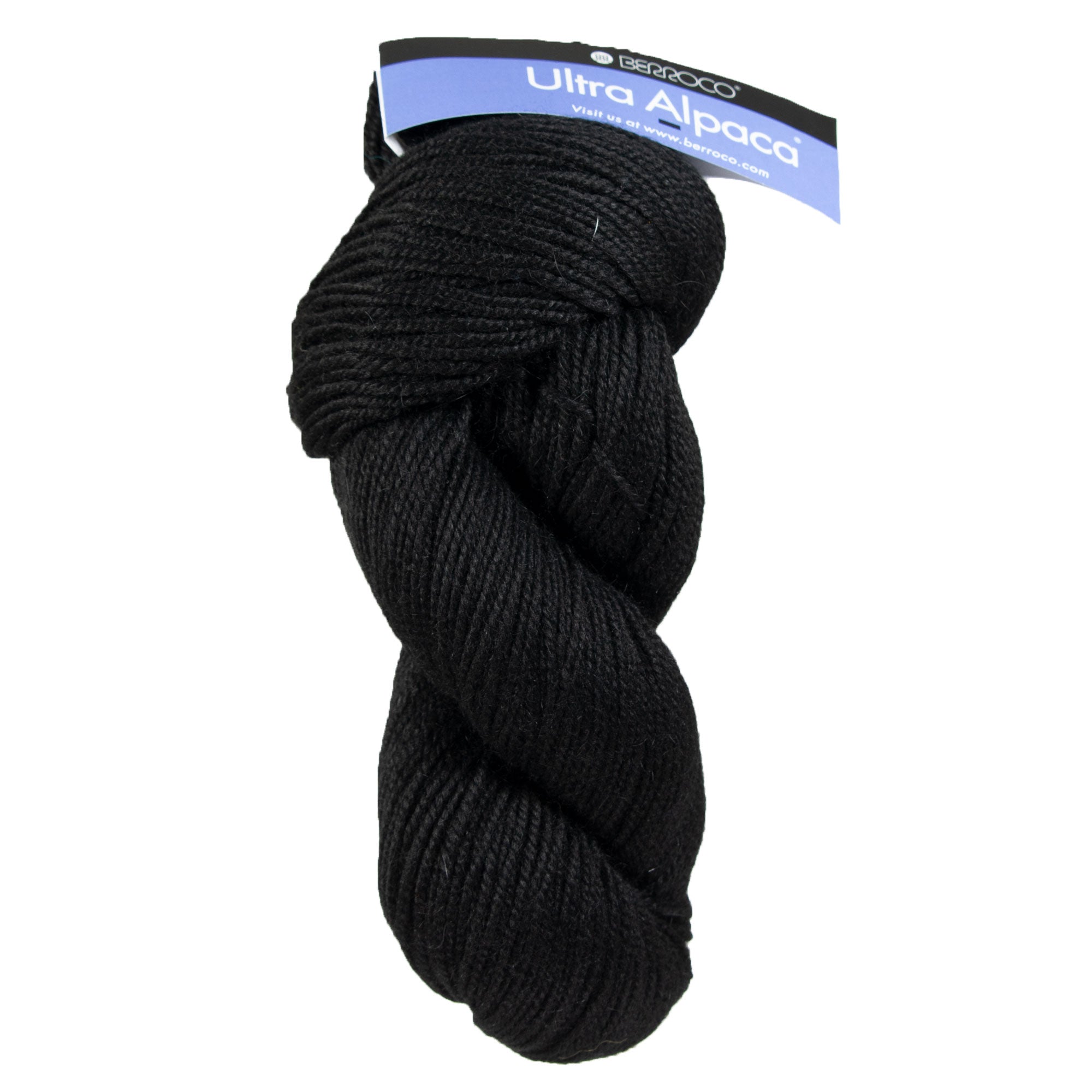 Berroco Ultra Alpaca Yarn - 6245 Pitch Black - Zoom Image
