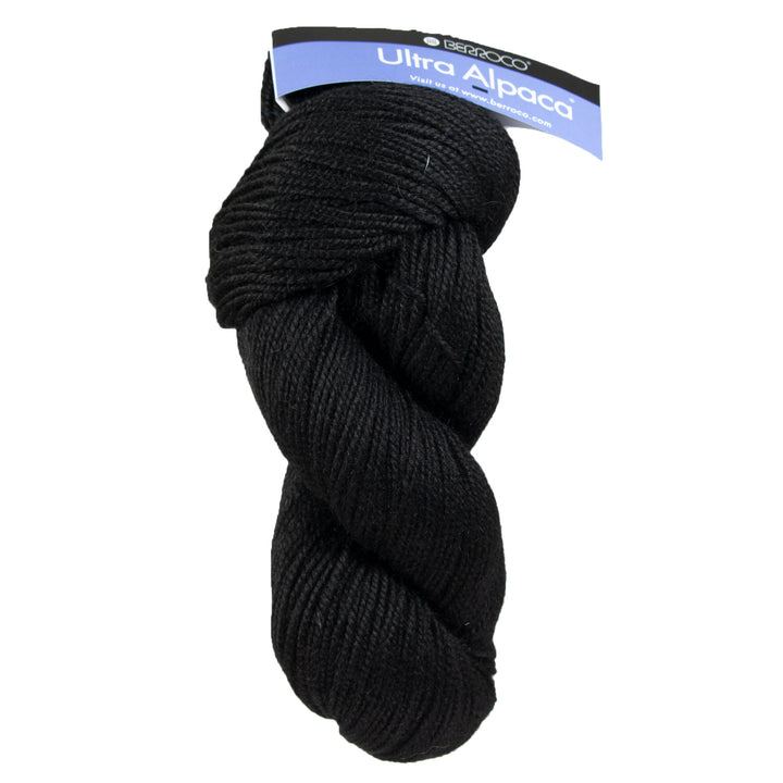 Berroco Ultra Alpaca Yarn - 6245 Pitch Black - Zoom Image