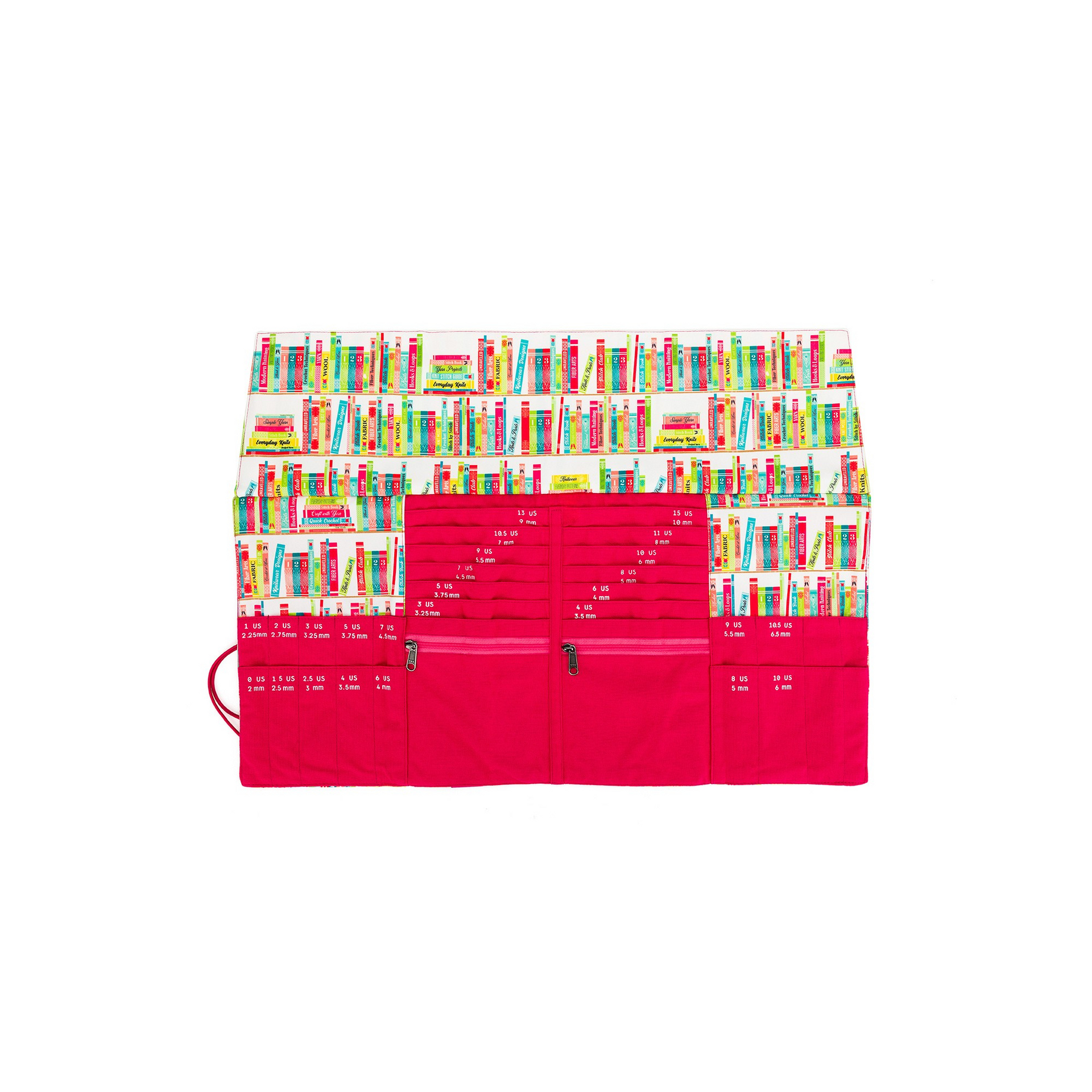 della Q DPN + Circular Case - 1136-1 - *Linen - Library - Fuchsia
