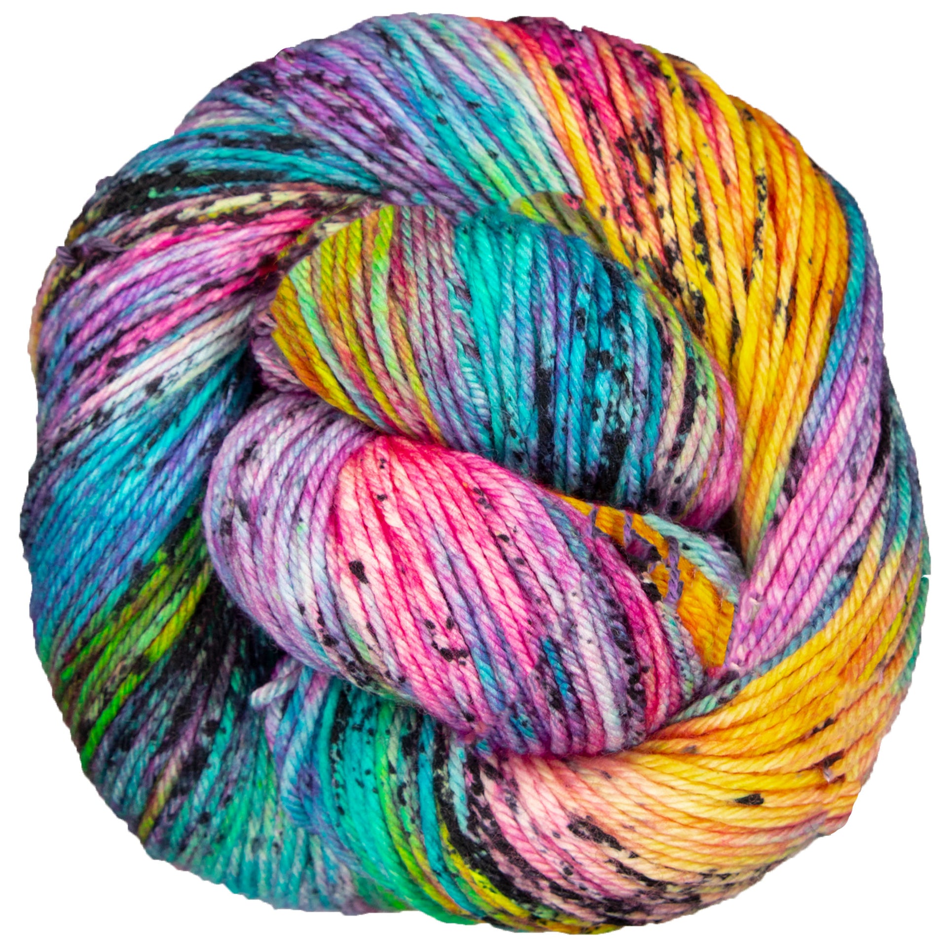 Madelinetosh Tosh DK Yarn - Electric Rainbow - Zoom Image
