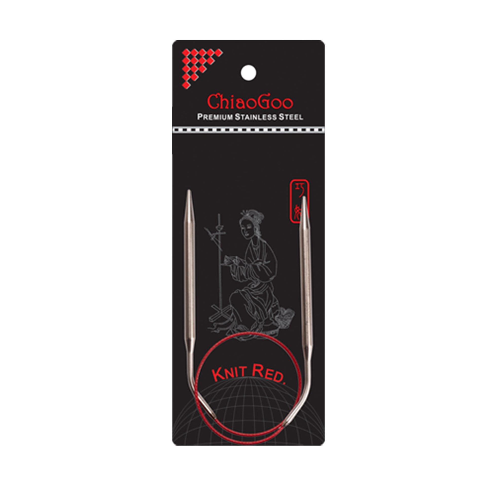 ChiaoGoo Knit RED Circular Needles - US 2.5 (3.00mm) - 16" - Zoom Image
