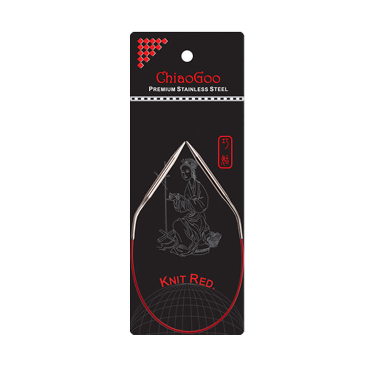 ChiaoGoo Knit RED Circular Needles - US 2.5 (3.0mm) - 40" - Zoom Image