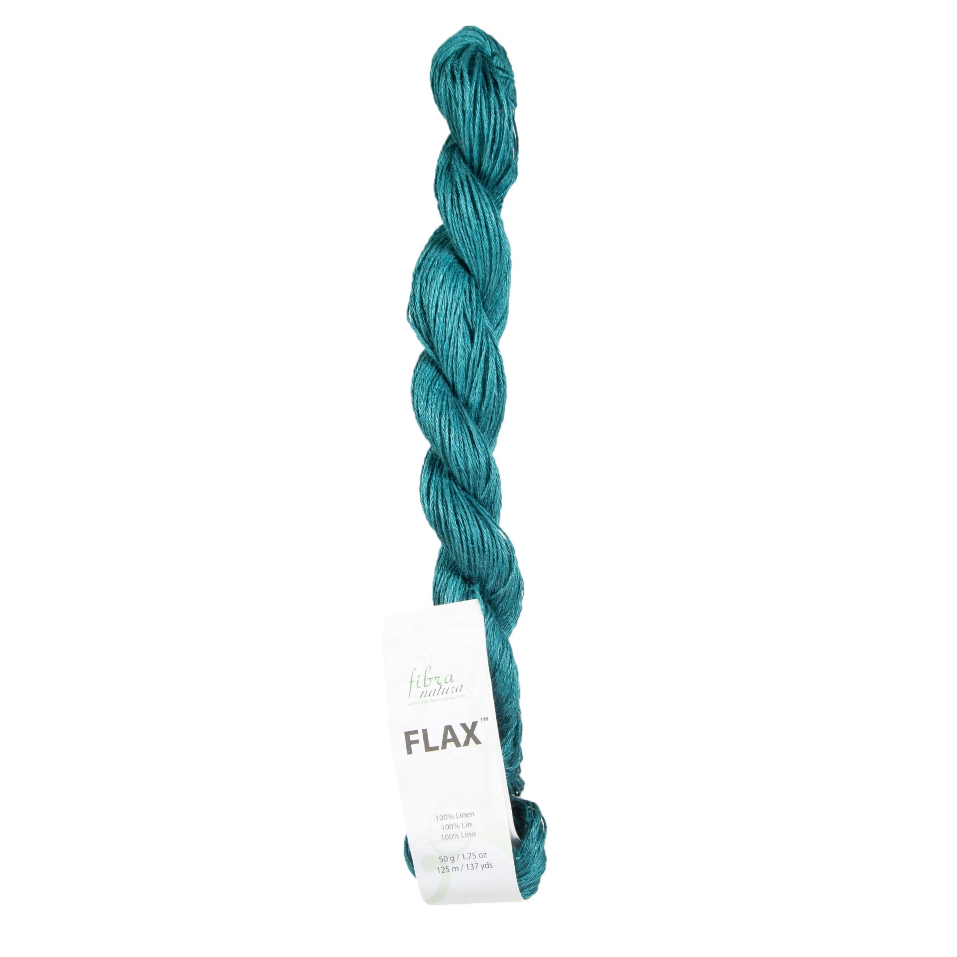 Fibra Natura Flax Yarn - 024 Blue Spruce - Zoom Image
