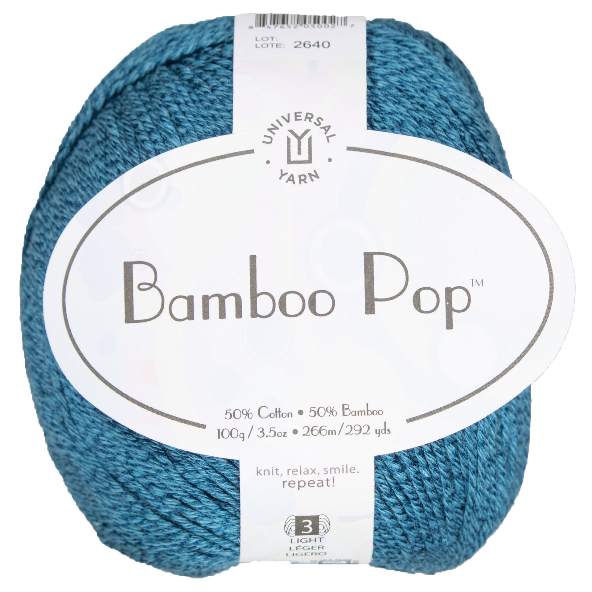 Universal Yarn Bamboo Pop Yarn - 119 Ink Blue - Zoom Image
