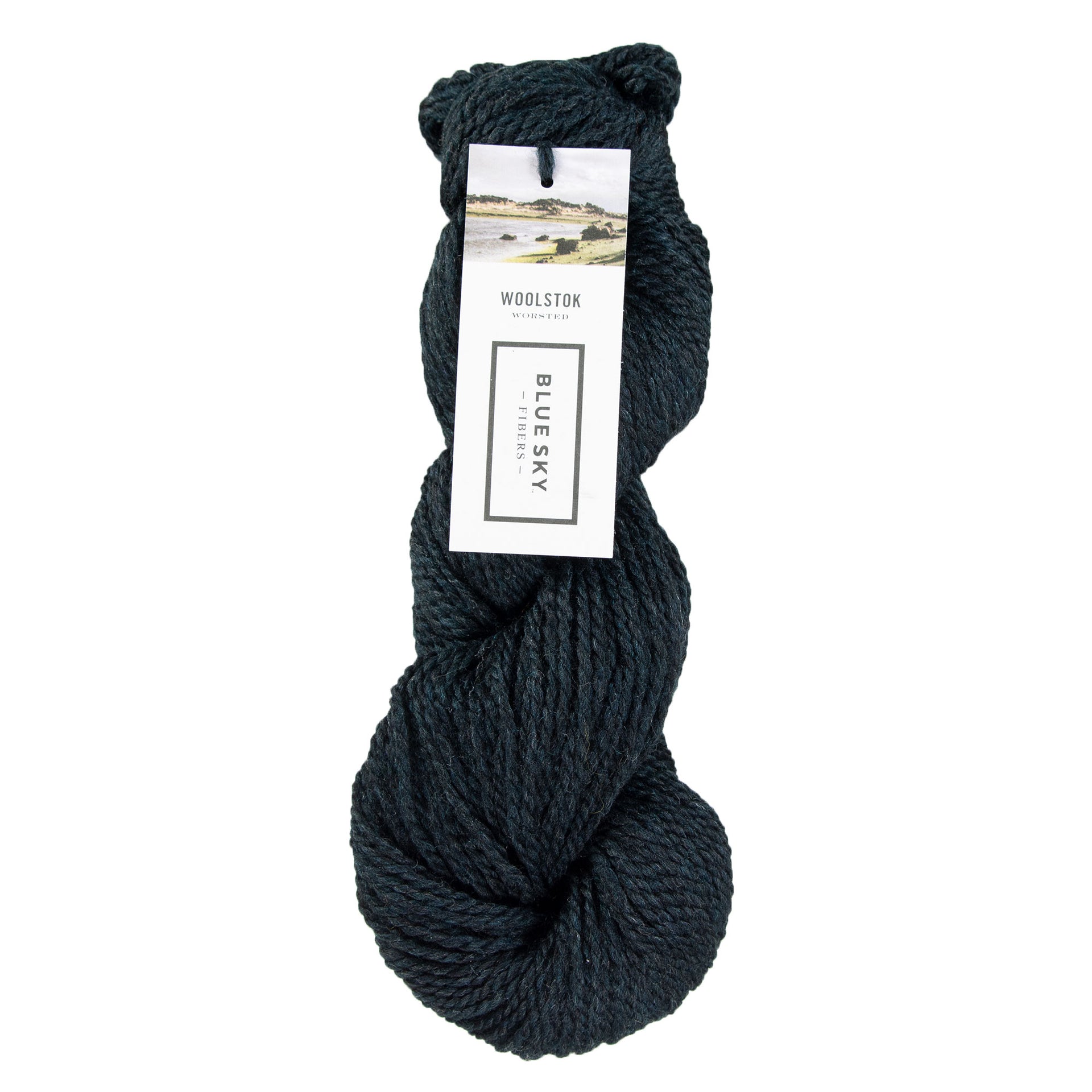 Blue Sky Fibers Woolstok Yarn - 1317 Midnight Sea - Zoom Image

