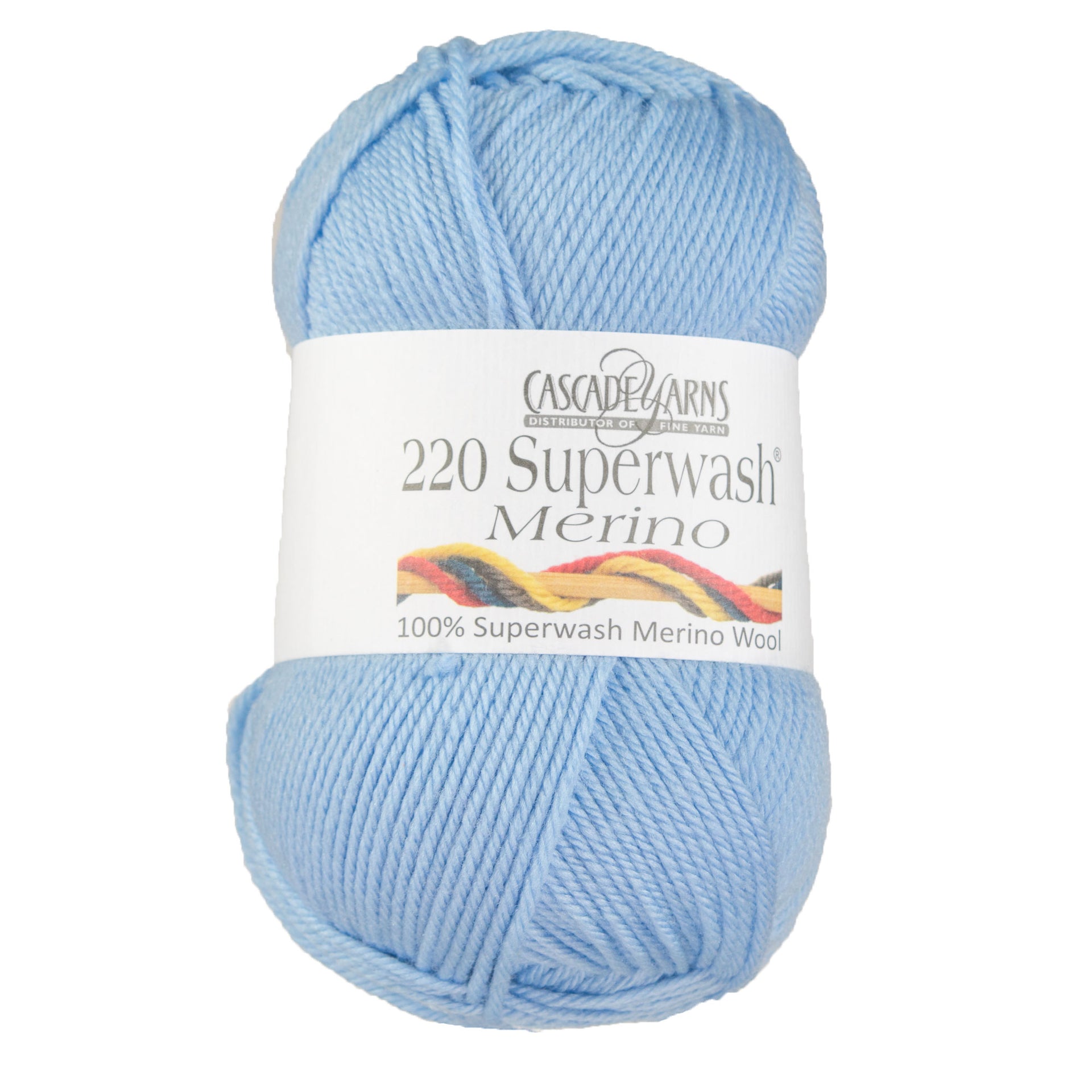 Cascade Yarns 220 Superwash Merino Yarn - 031 Baby Blue - Zoom Image
