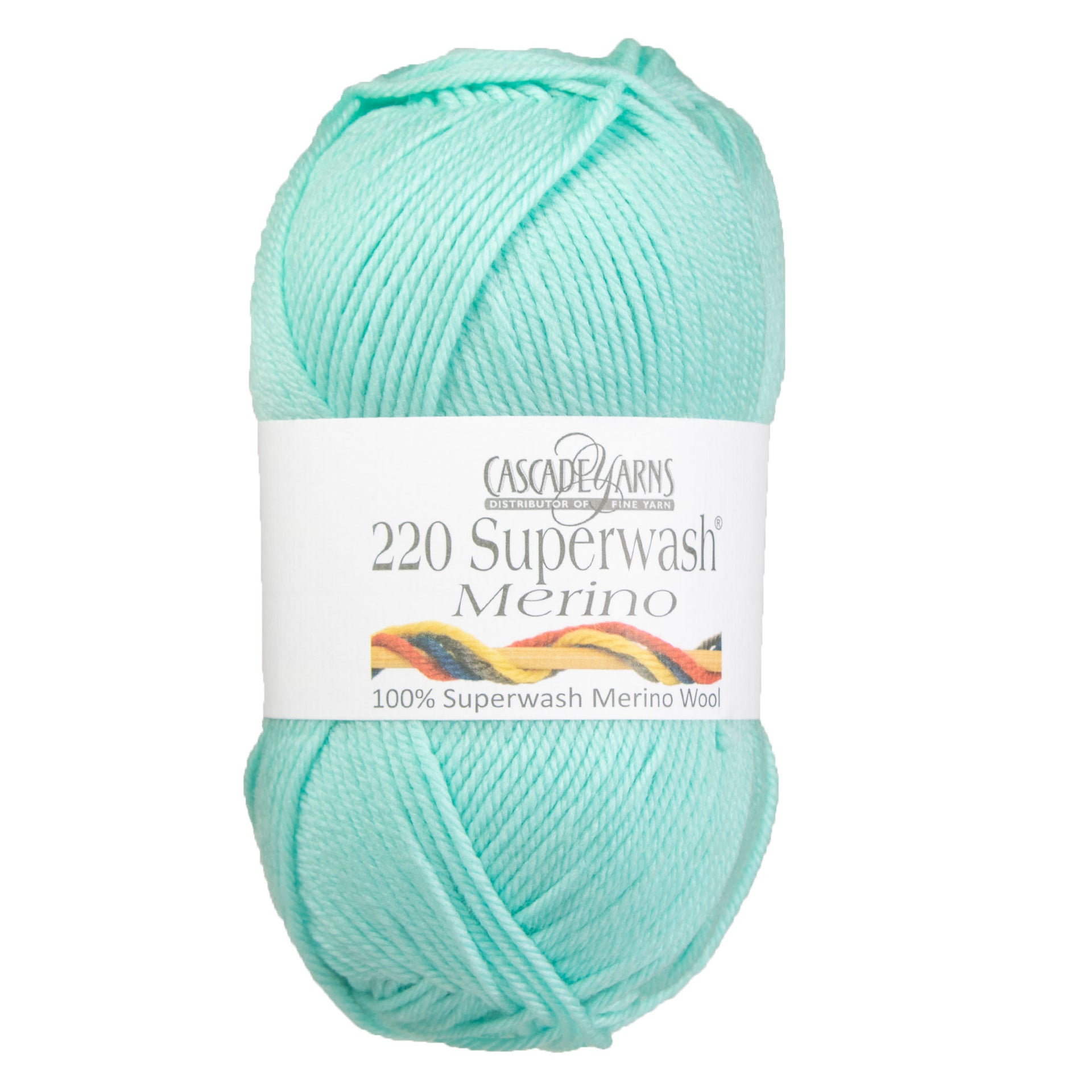 Cascade Yarns 220 Superwash Merino Yarn - 037 Ice Green - Zoom Image
