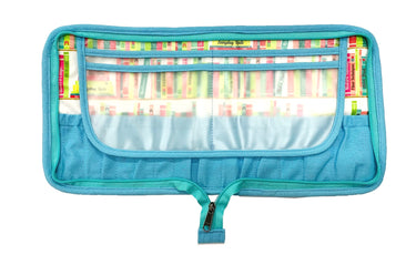 della Q Chicken Boots Interchangeable Needle Case - *Linen - Library - Sky