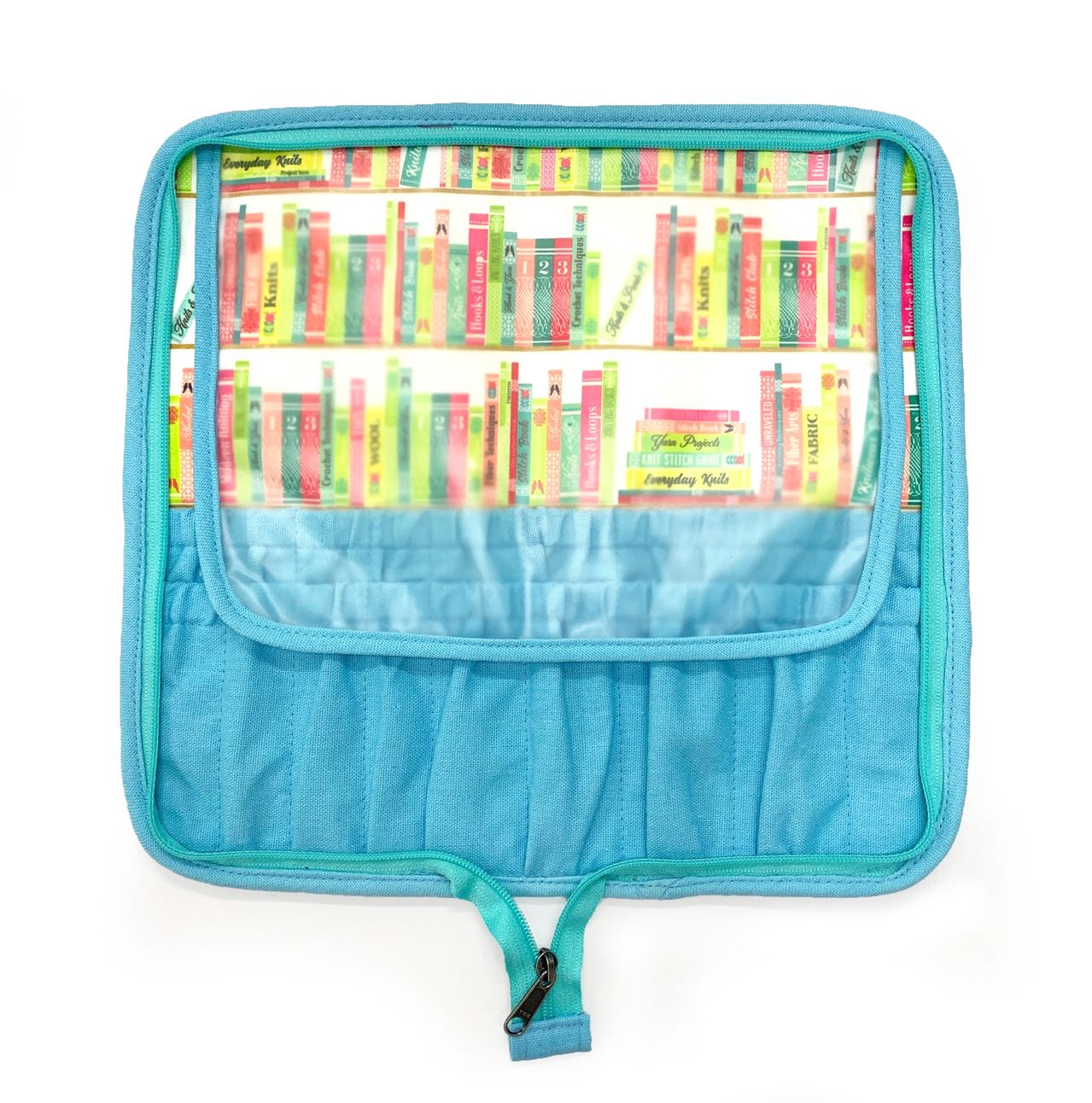 della Q Chicken Boots DPN/Crochet Hook Case - *Linen - Library - Sky
