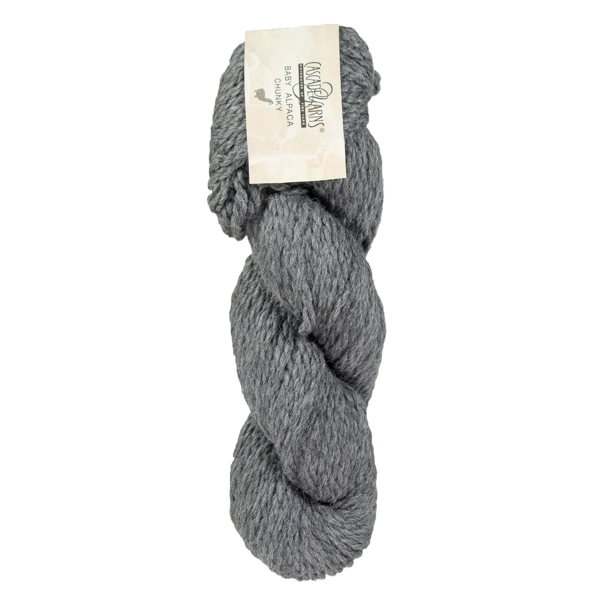 Cascade Yarns Baby Alpaca Chunky Yarn - 570 Medium Charcoal - Zoom Image
