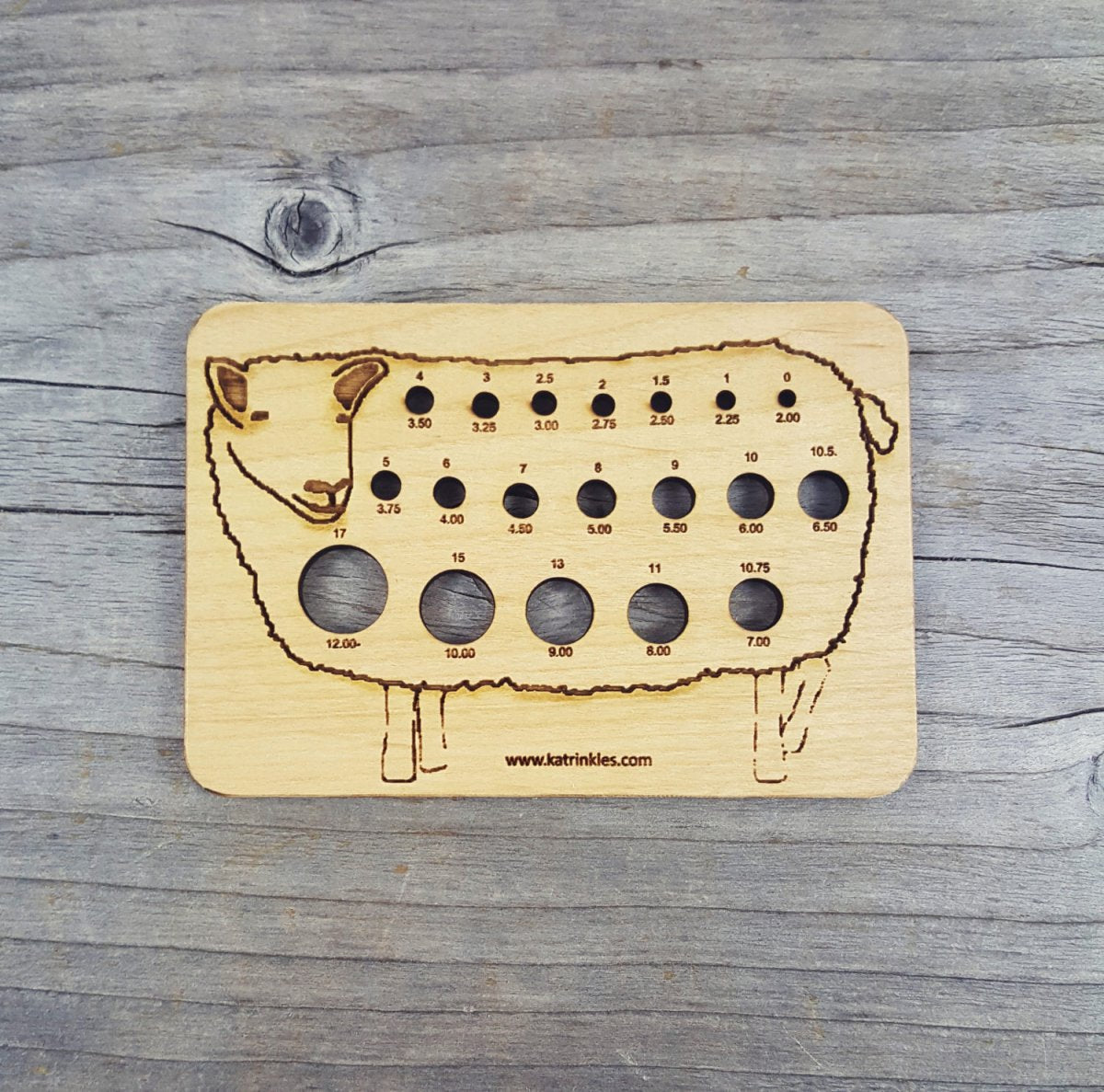 Katrinkles Animal Knitting Needle Gauge - Sheep - Extra Image