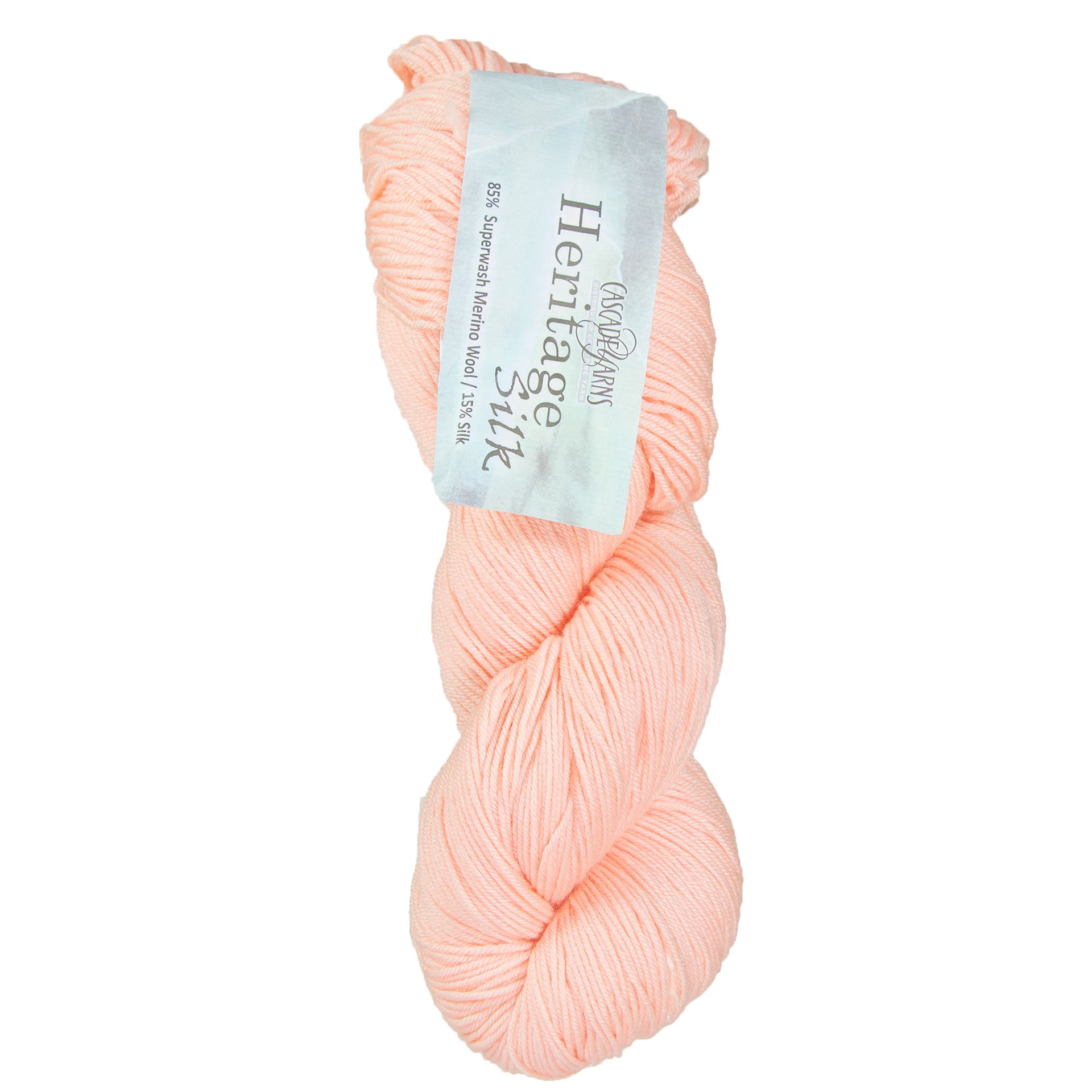 Cascade Yarns Heritage Silk Yarn - 5718 Gossamer Pink - Zoom Image
