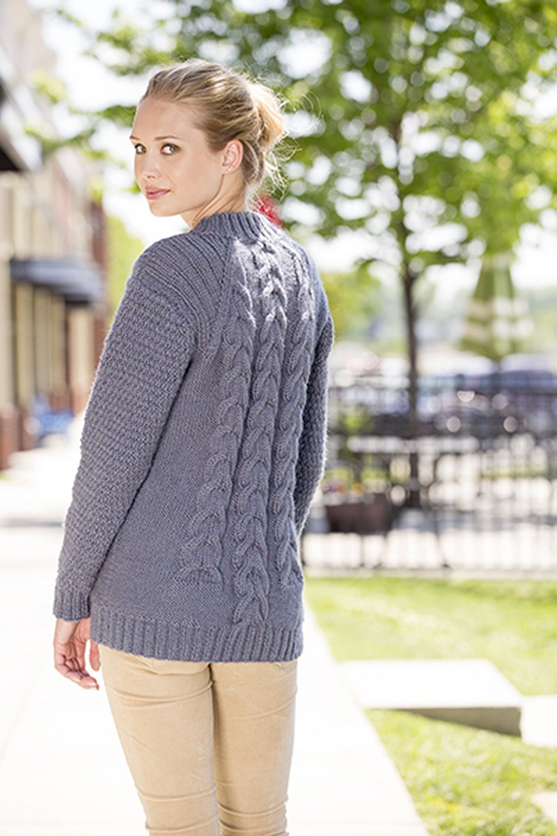 Universal Yarn Deluxe Cable Collection Patterns - Mount Mitchell Tunic - PDF Download - Extra Image
