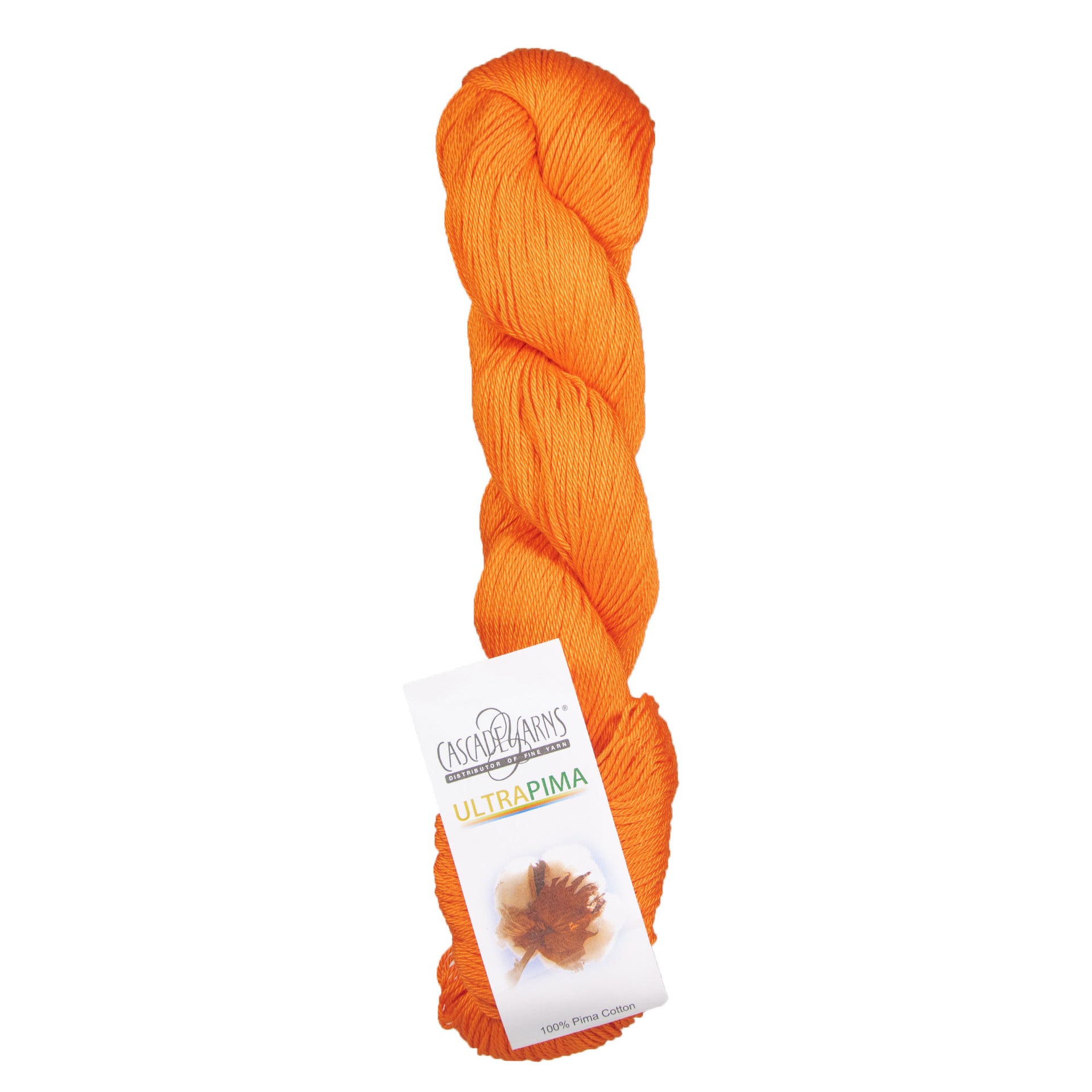 Cascade Yarns Ultra Pima Yarn - 3822 Vibrant Orange - Zoom Image
