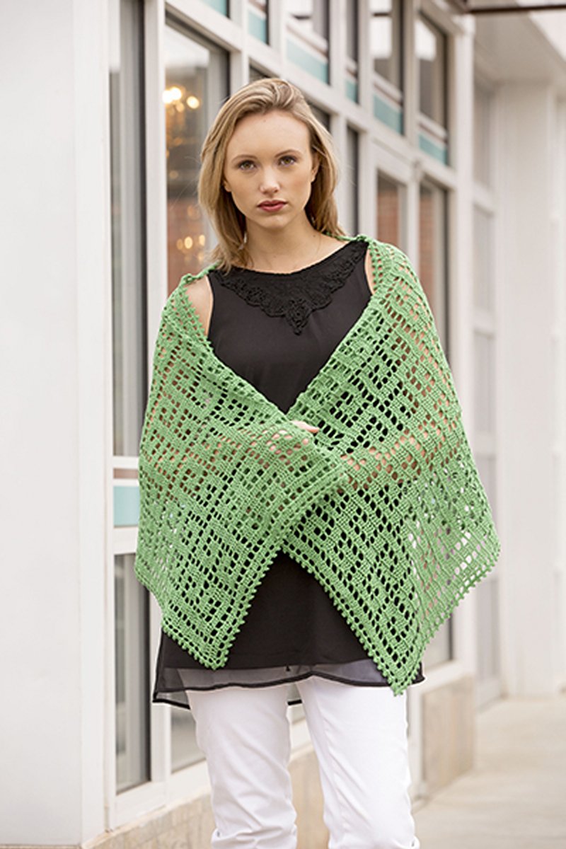 Universal Yarn Contrarian Shawls: Book 2 Patterns - Delphi Stole - PDF Download - Extra Image
