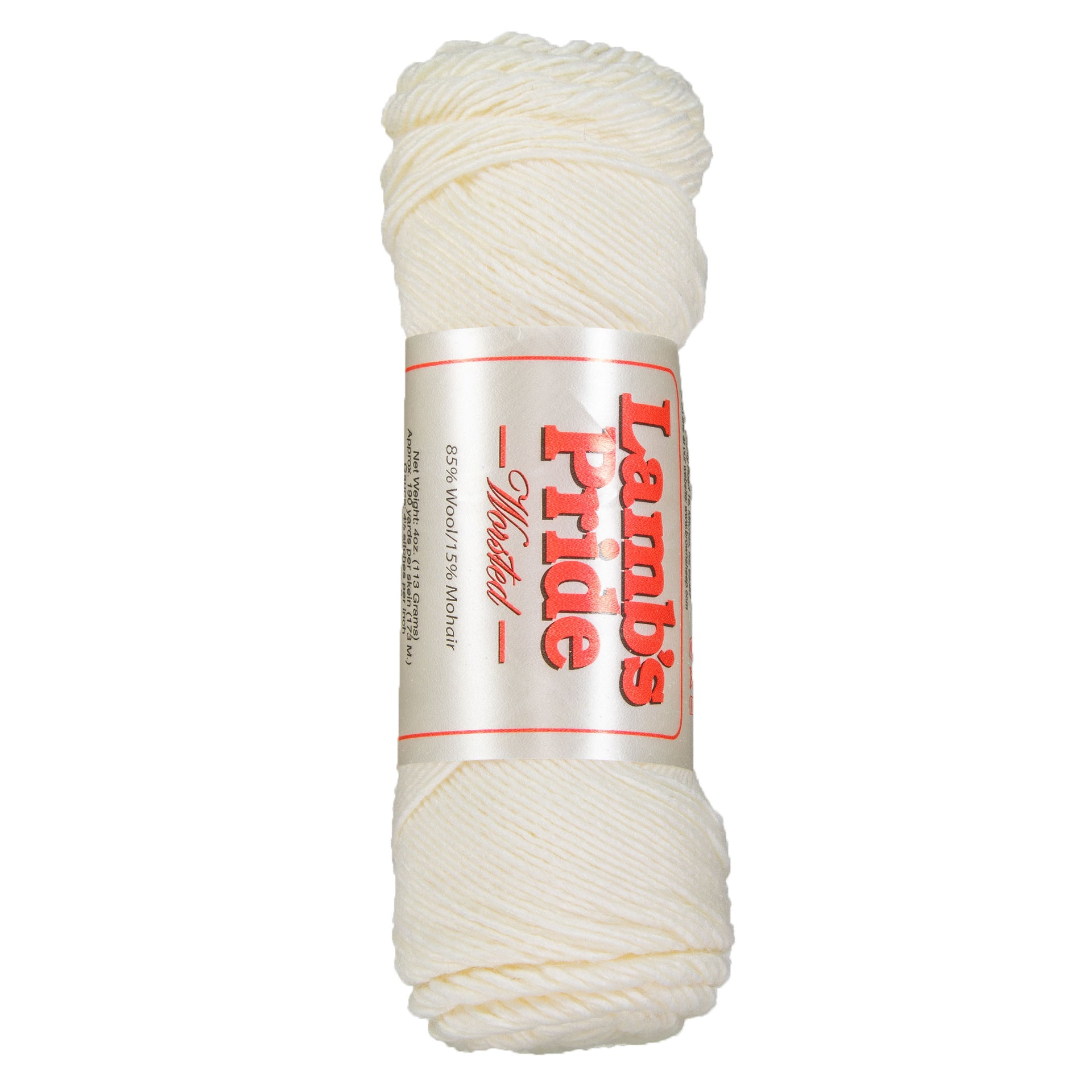 Brown Sheep Lamb's Pride Worsted Yarn - M011 White Frost - Zoom Image
