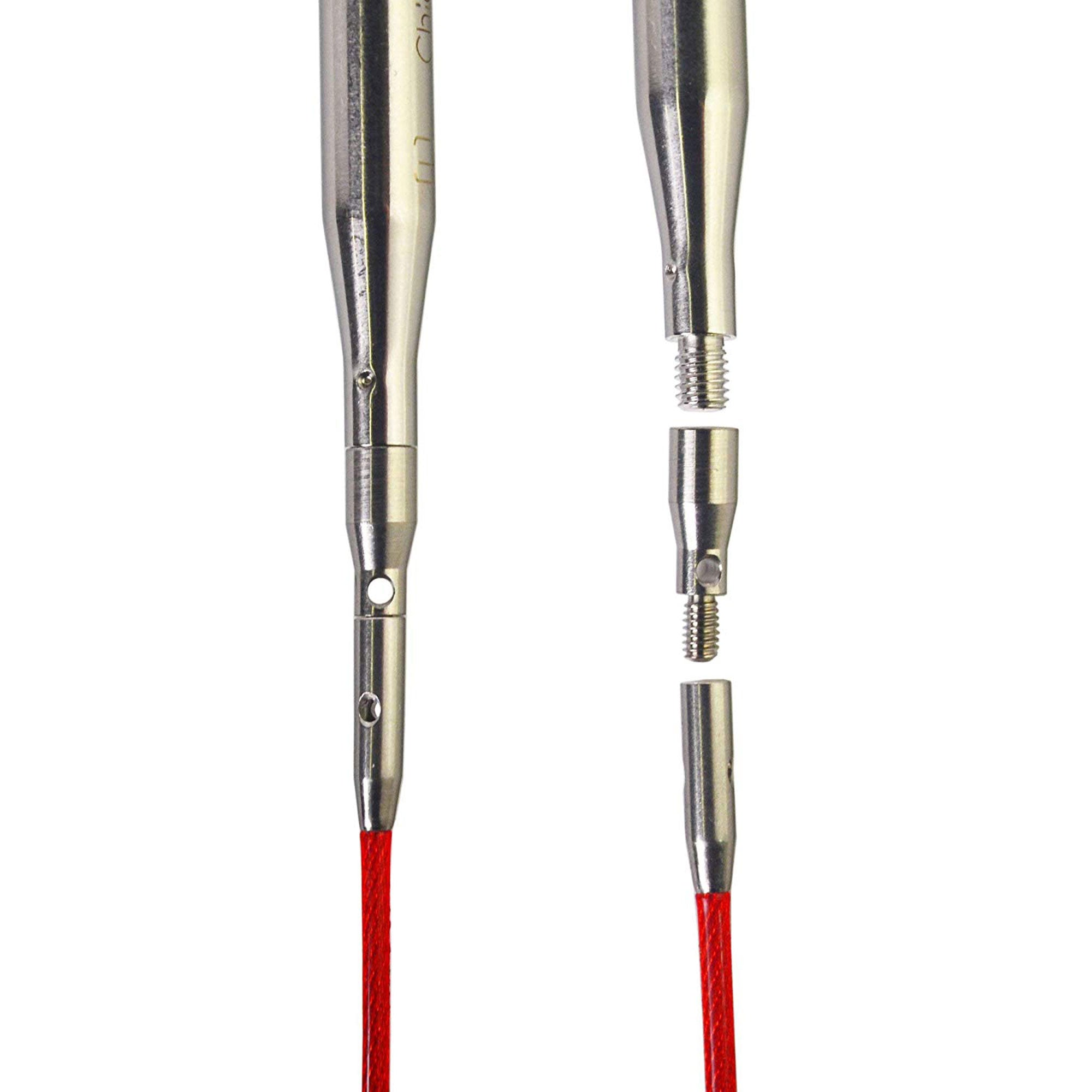 ChiaoGoo Interchangeable Adapters - [L] Tip to [S] Cable (2501-A) - Zoom Image