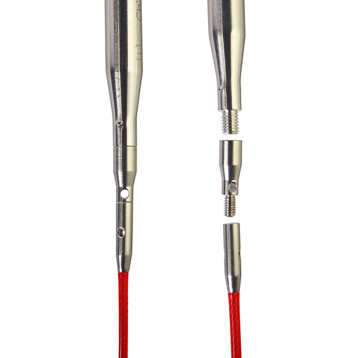 ChiaoGoo Interchangeable Adapters - [L] Tip to [S] Cable (2501-A) - Zoom Image