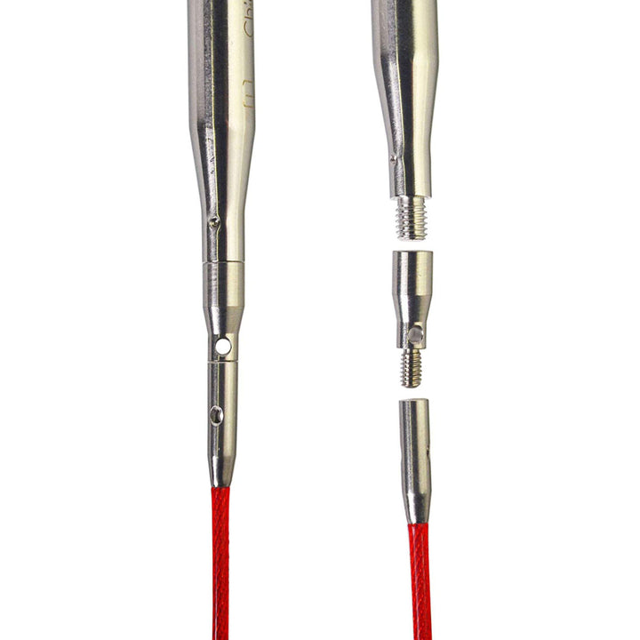 ChiaoGoo Interchangeable Adapters - [L] Tip to [S] Cable (2501-A) - Extra Image