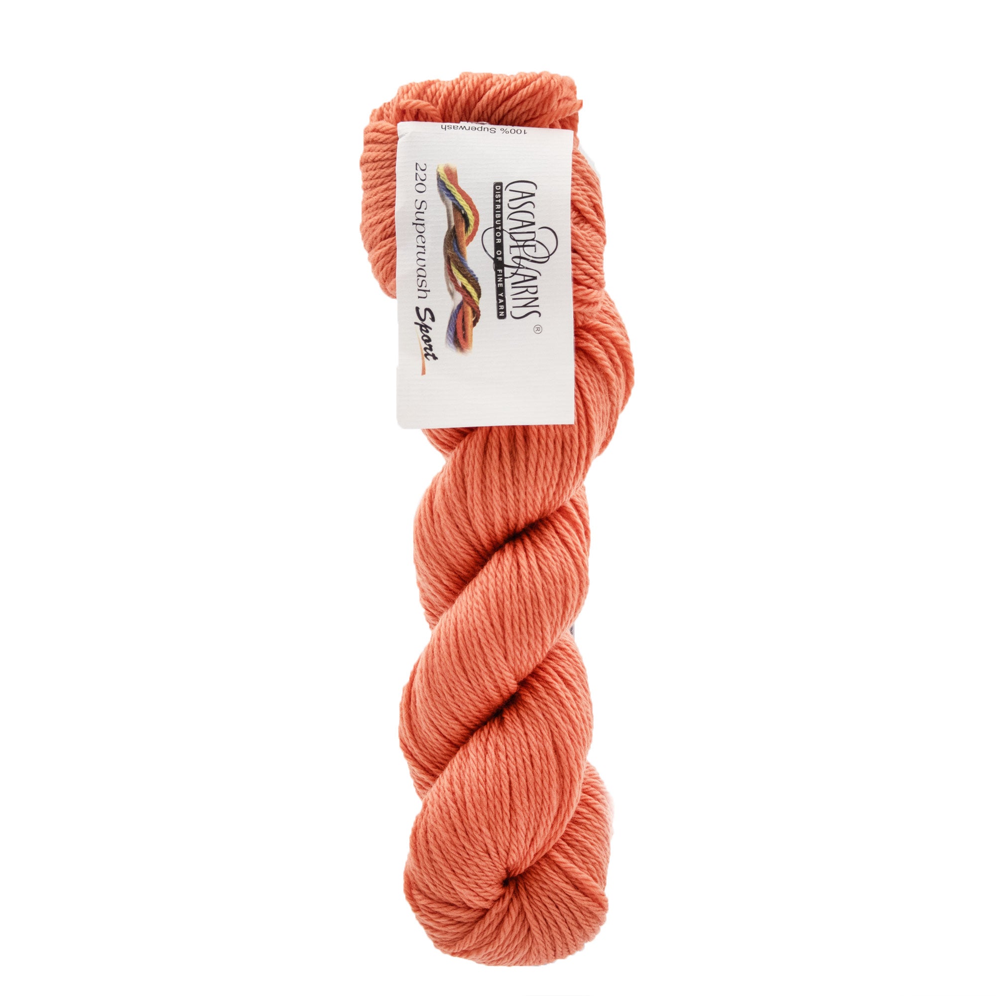 Cascade Yarns 220 Superwash Sport Yarn - 0827 Coral - Zoom Image