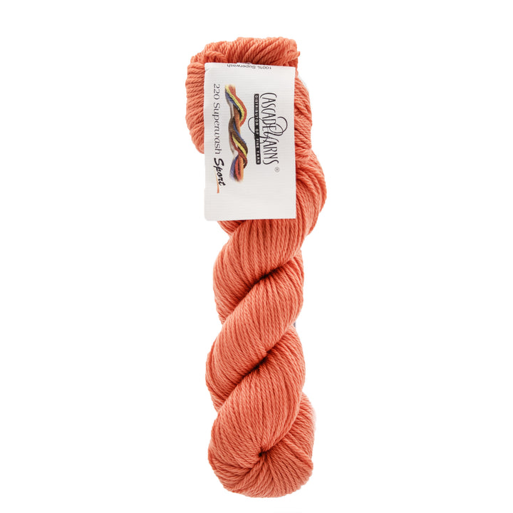 Cascade Yarns 220 Superwash Sport Yarn - 0827 Coral - Zoom Image