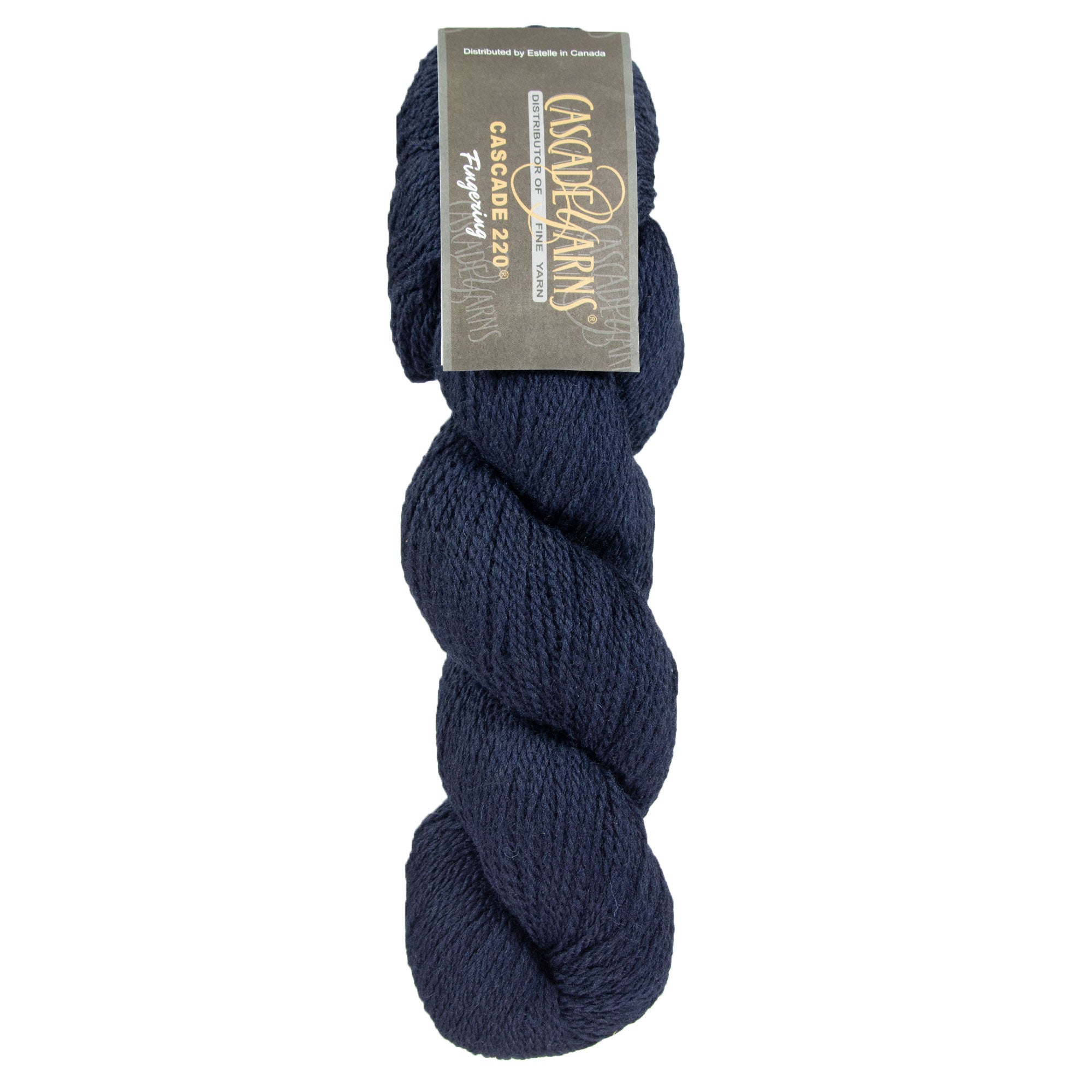 Cascade 220 Fingering Yarn - 8393 Navy - Zoom Image