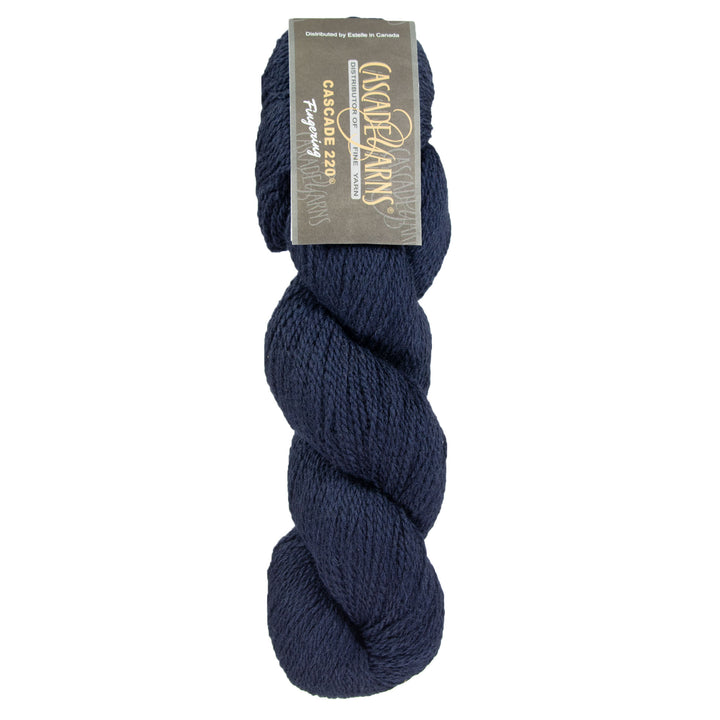 Cascade 220 Fingering Yarn - 8393 Navy - Zoom Image