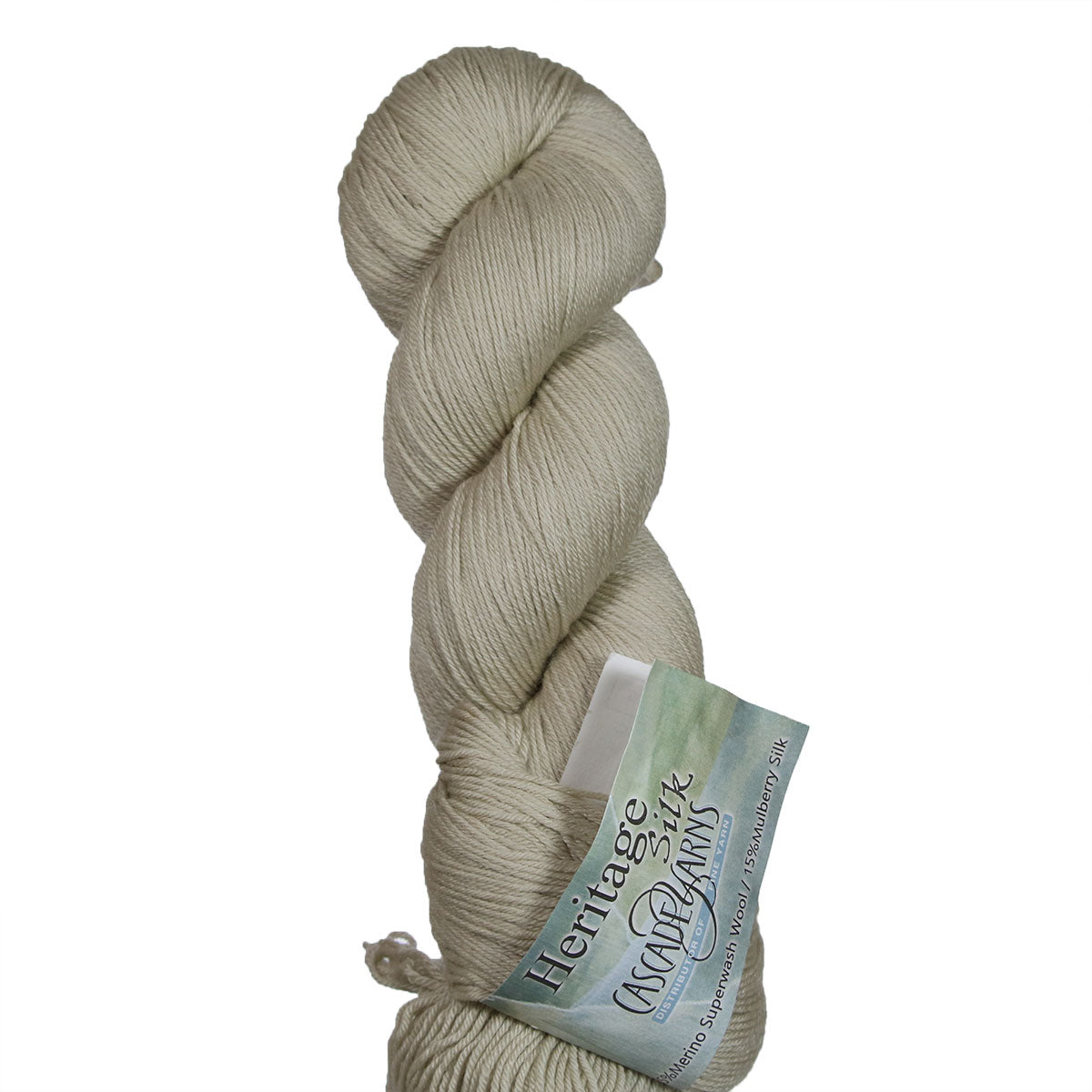 Cascade Yarns Heritage Silk Yarn - 5681 Limestone - Extra Image
