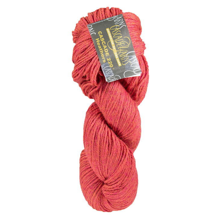 Cascade 220 Yarn - 1008 Flamingo Heather - Zoom Image
