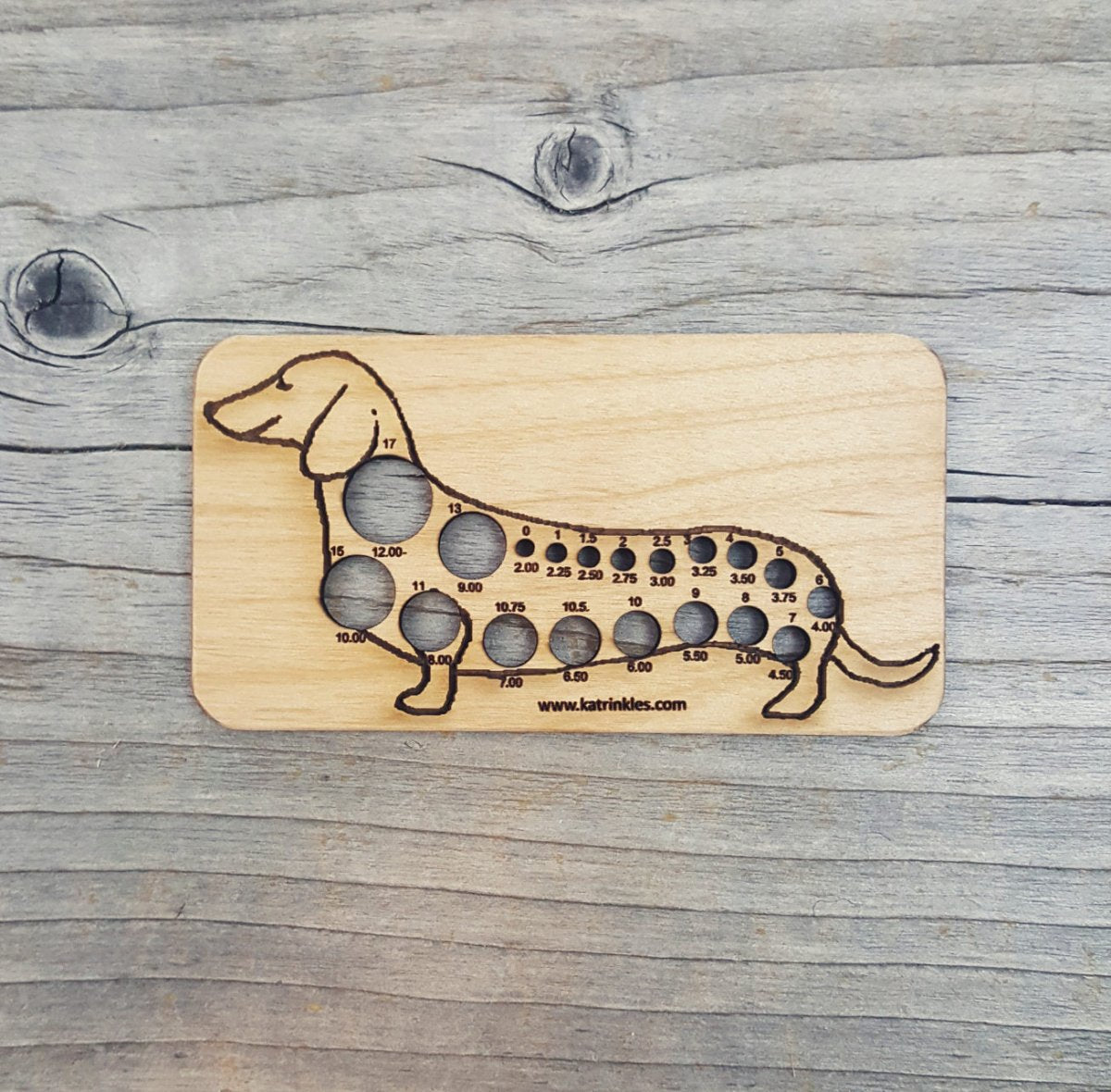 Katrinkles Animal Knitting Needle Gauge - Dachshund - Extra Image
