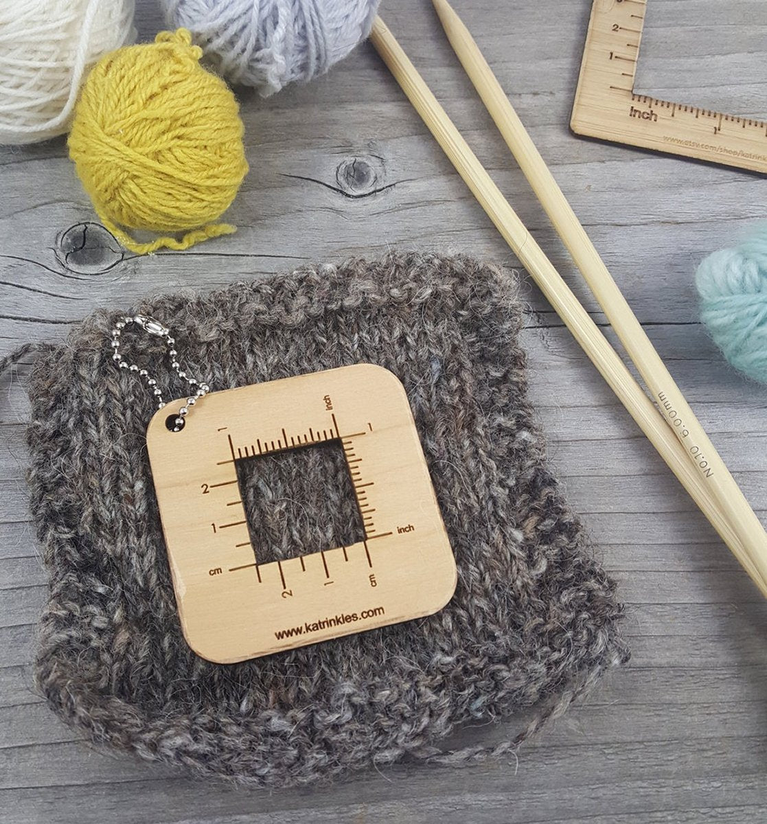 Katrinkles Mini Tools - 1 Gauge Swatch Ruler - Extra Image
