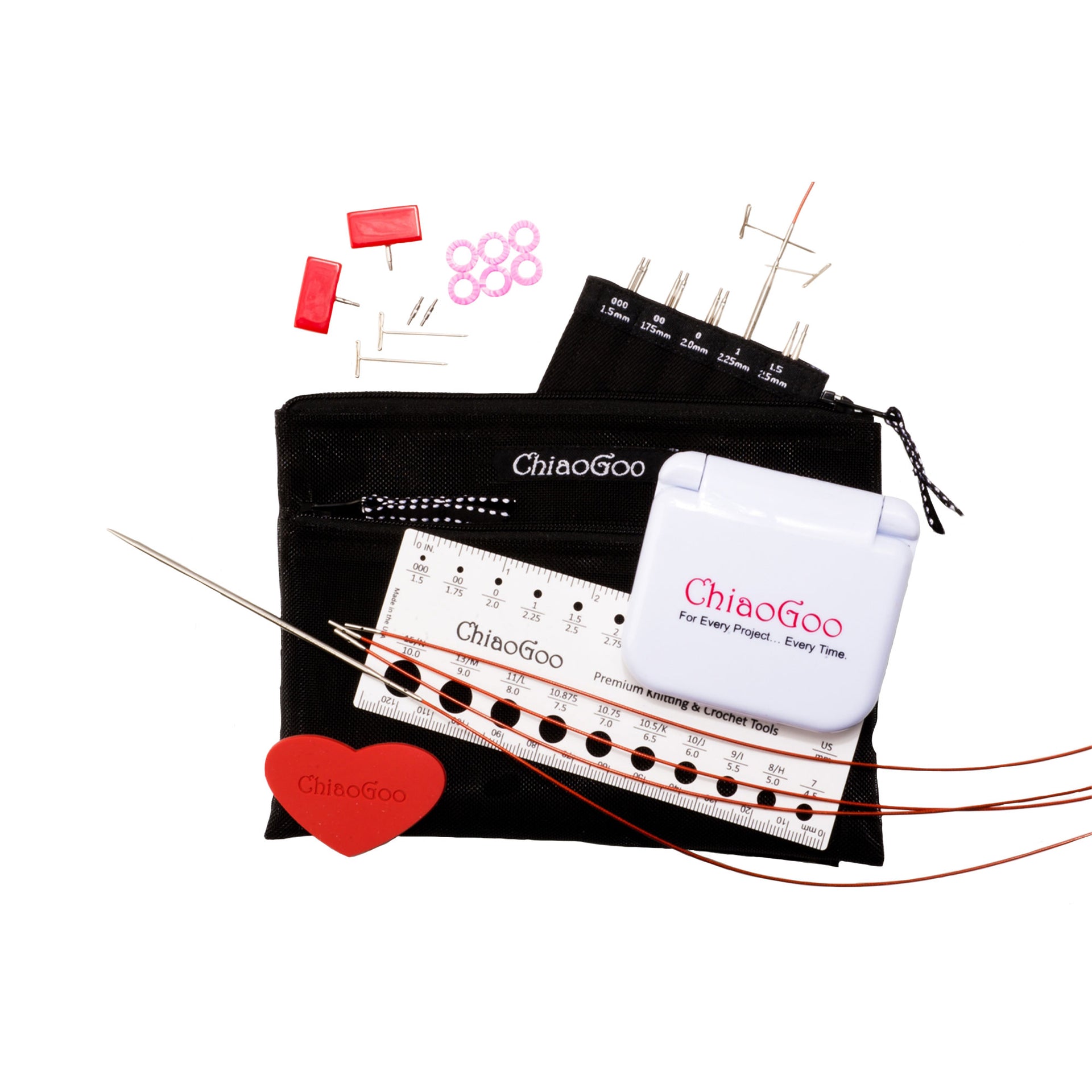 ChiaoGoo TWIST Red Lace Interchangeable Sets - 4" - Mini (US 000 - US 1.5) - Zoom Image
