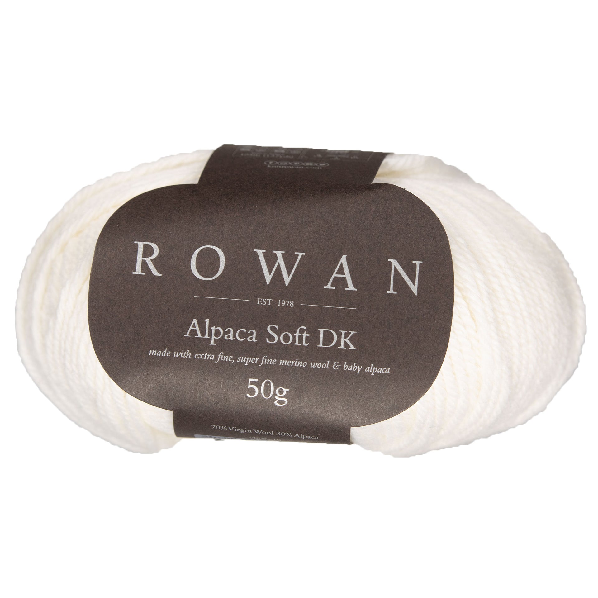 Rowan Alpaca Soft DK Yarn - 201 Simply White - Zoom Image
