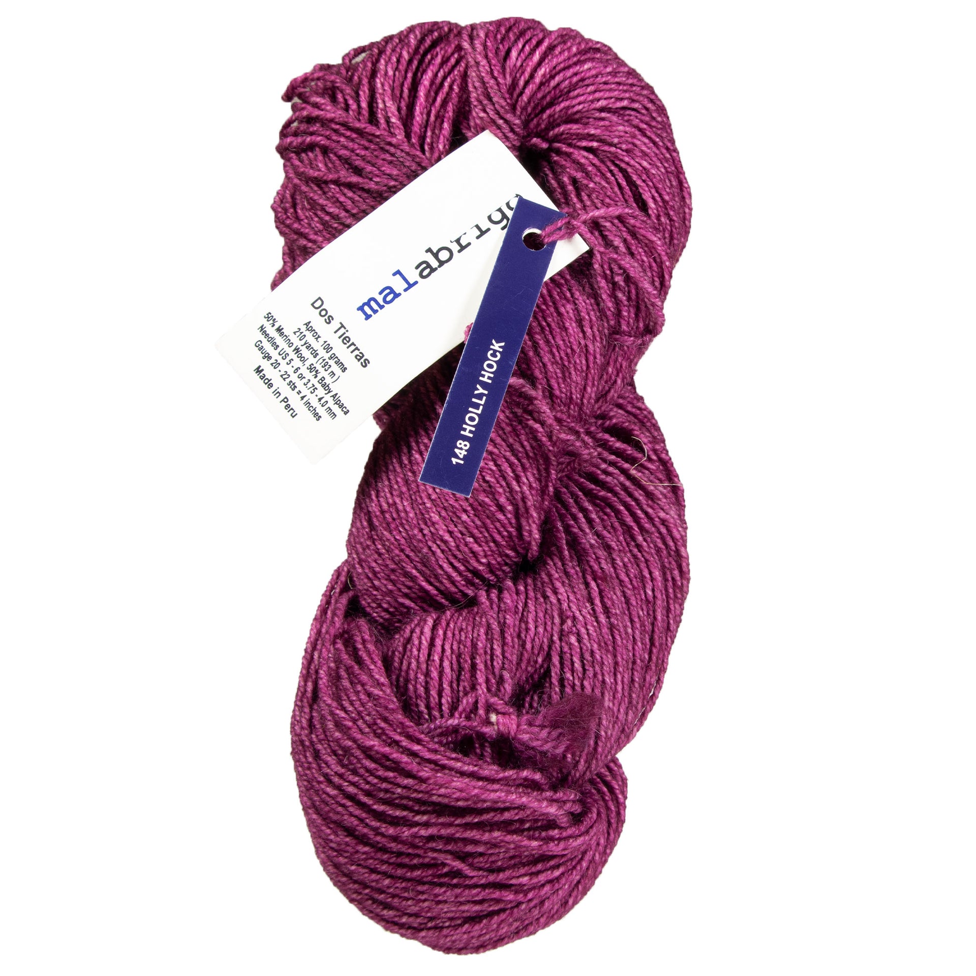 Malabrigo Dos Tierras Yarn - 148 Hollyhock - Zoom Image
