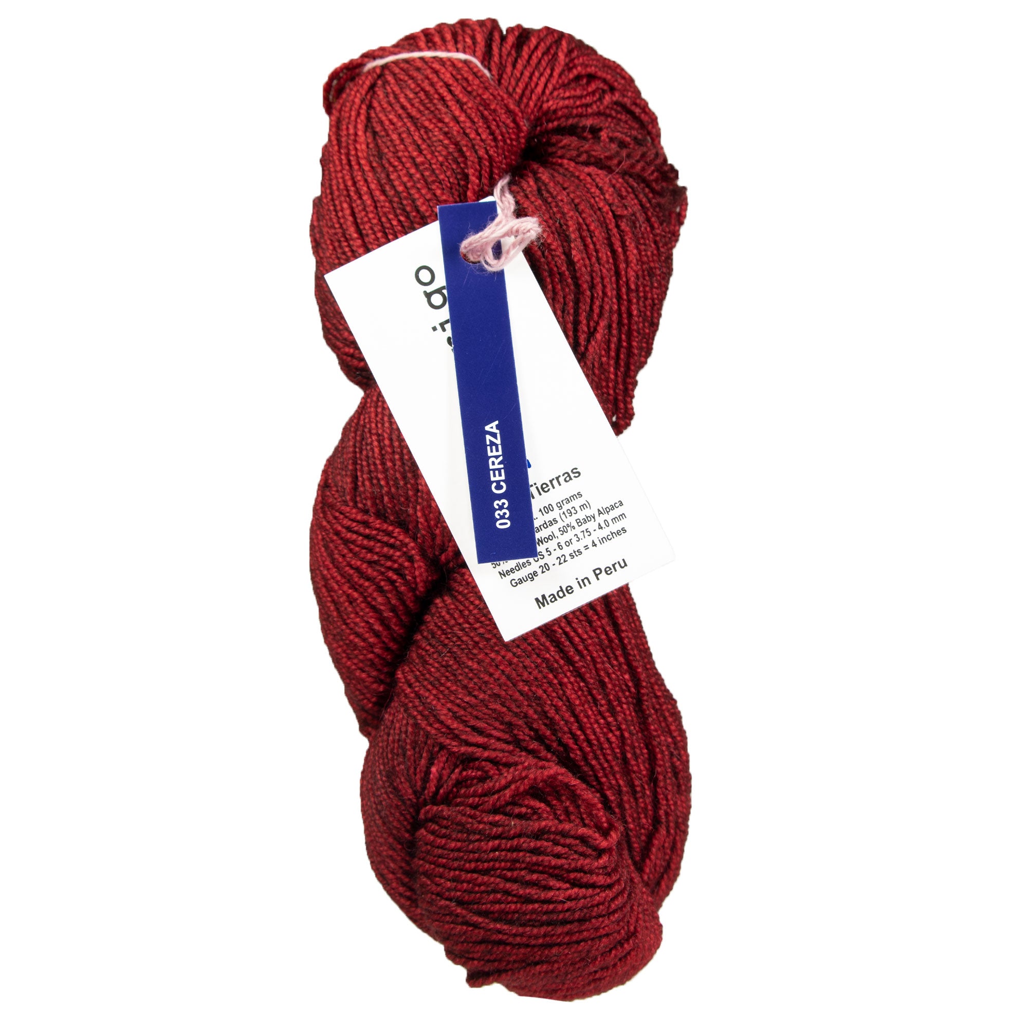 Malabrigo Dos Tierras Yarn - 033 Cereza - Zoom Image