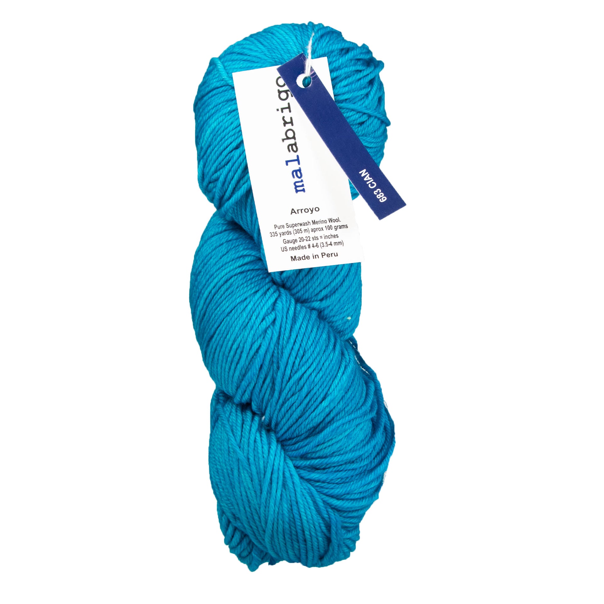 Malabrigo Arroyo Yarn - 683 Cian - Zoom Image
