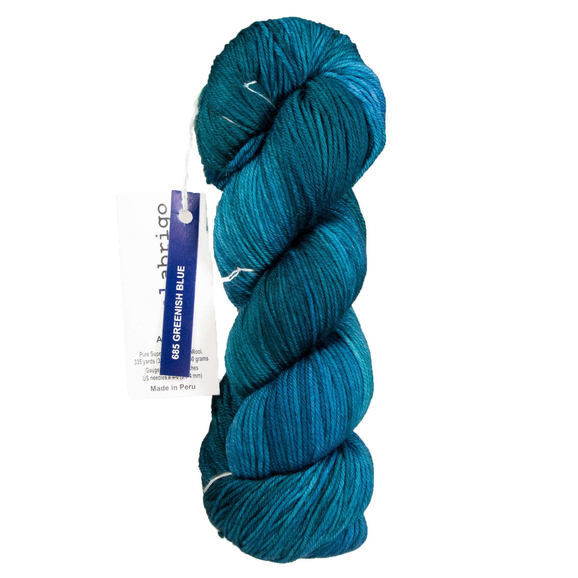Malabrigo Arroyo Yarn - 685 Greenish Blue - Zoom Image
