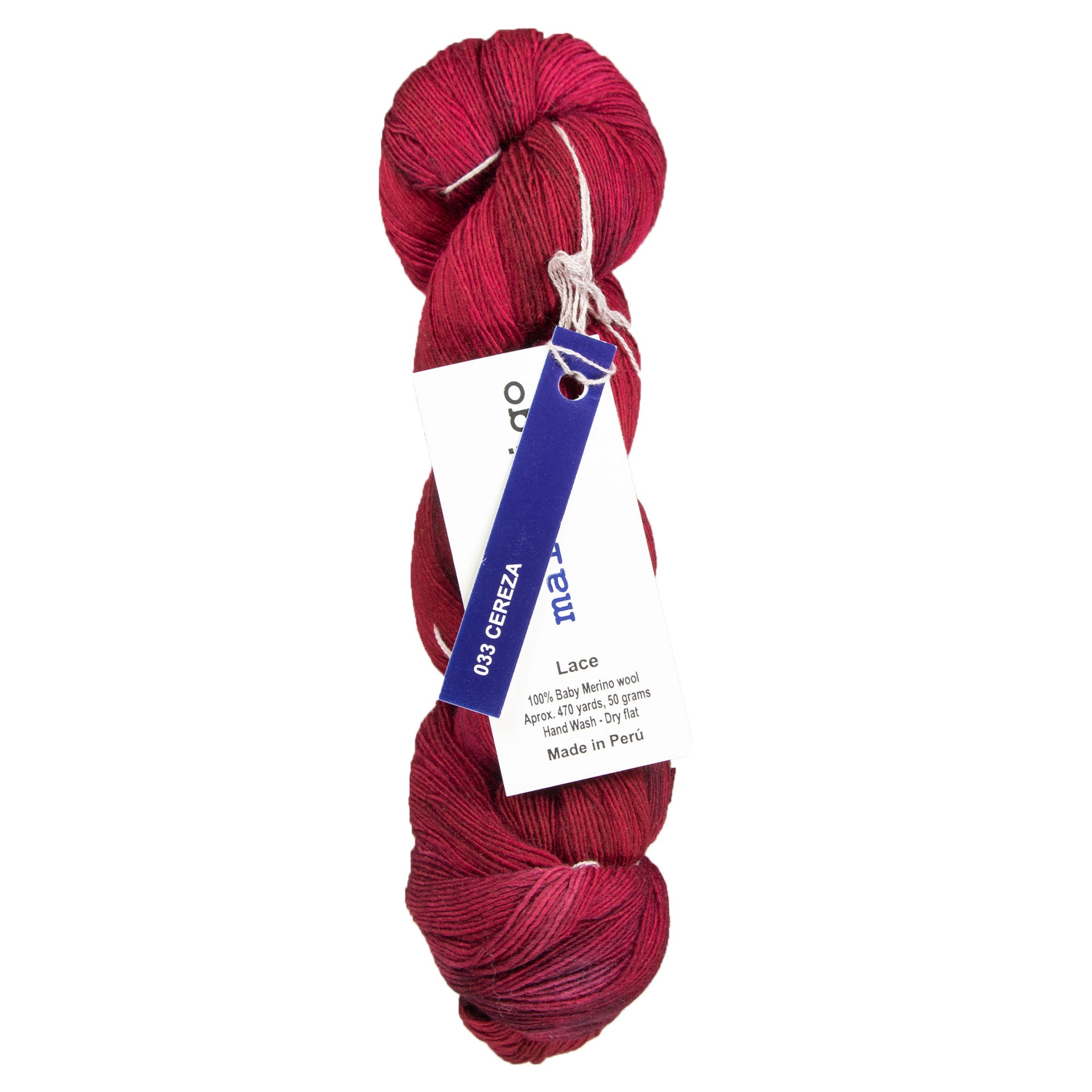Malabrigo Lace Yarn - 033 Cereza - Zoom Image
