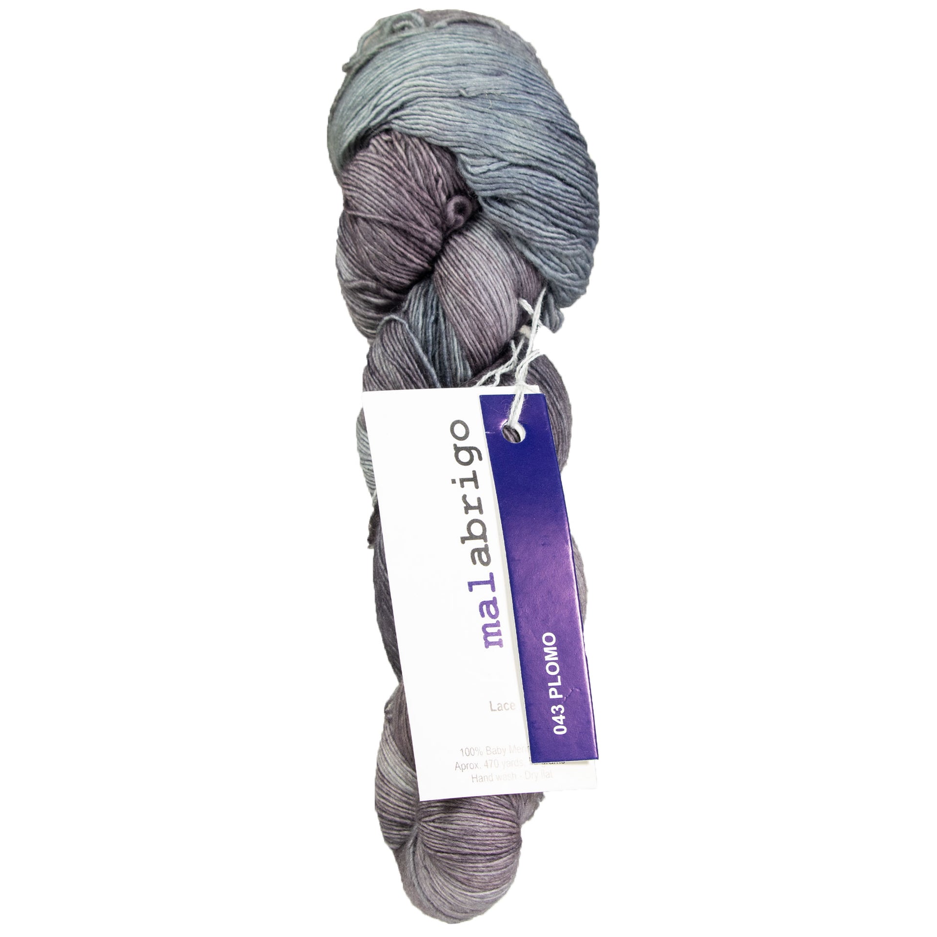 Malabrigo Lace Yarn - 043 Plomo - Zoom Image
