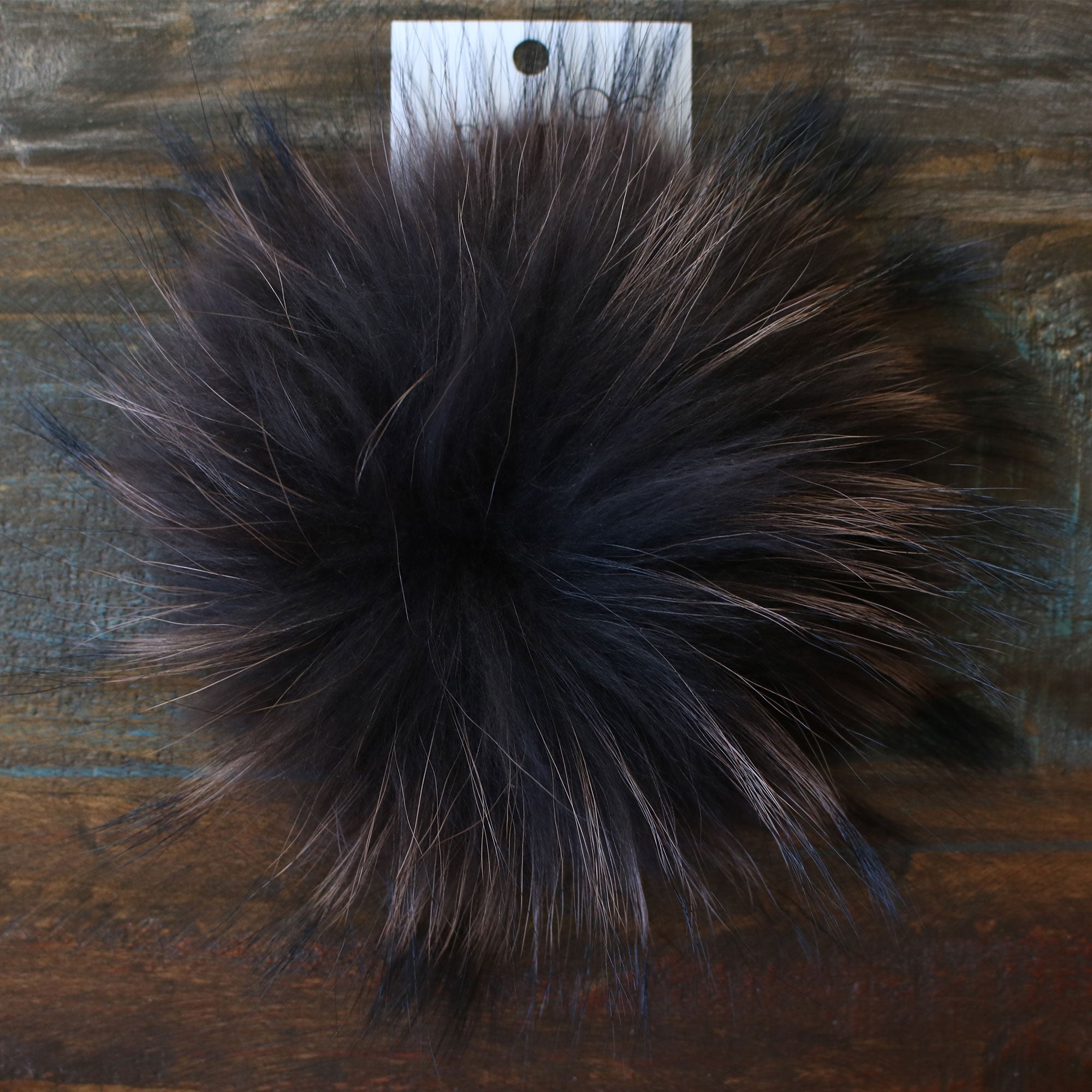Big Bad Wool Pompoms - Raccoon - Coco (6") - Zoom Image