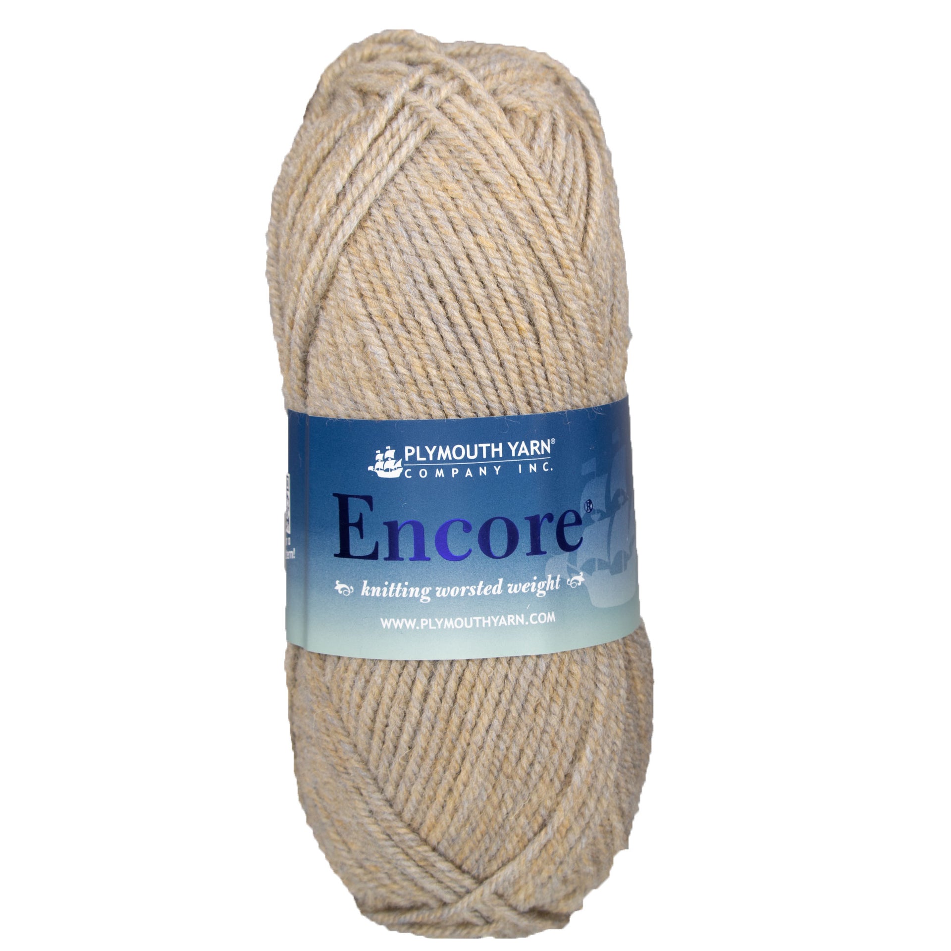 Plymouth Yarn Encore Worsted Yarn - 1415 Fawn Mix - Zoom Image
