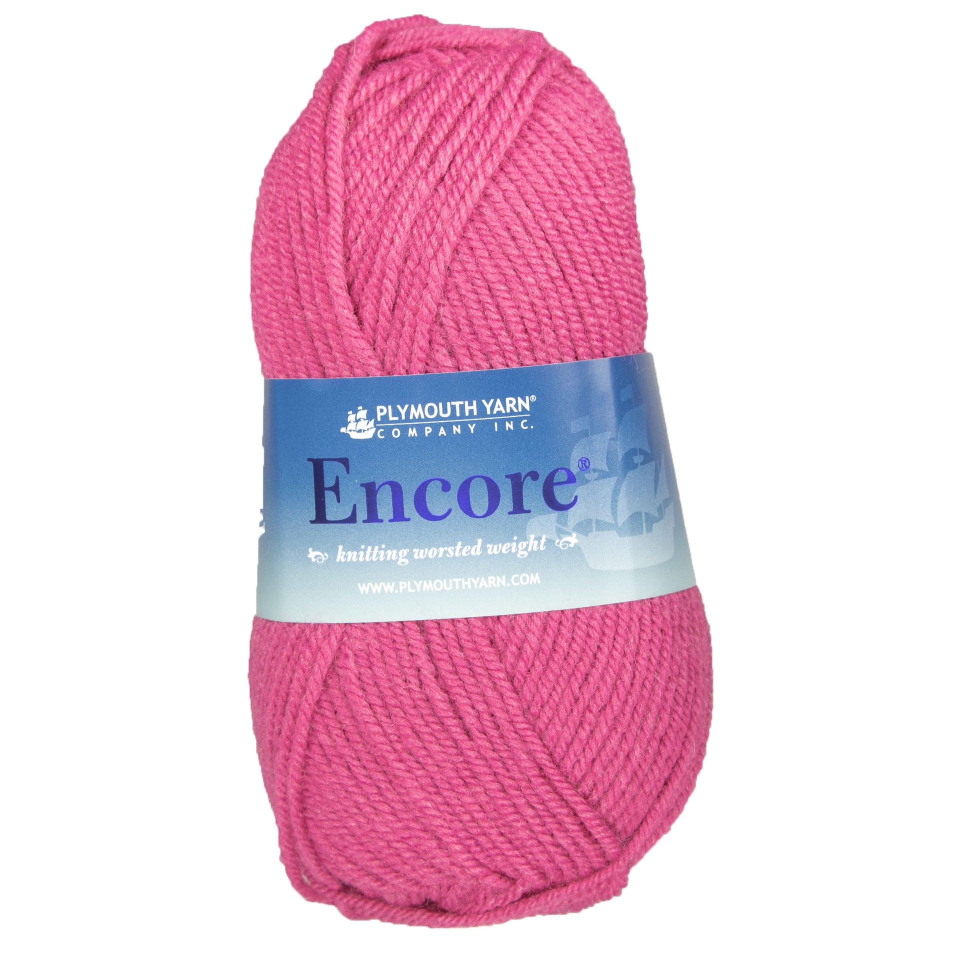 Plymouth Yarn Encore Worsted Yarn - 0180 Dark Mauve - Zoom Image
