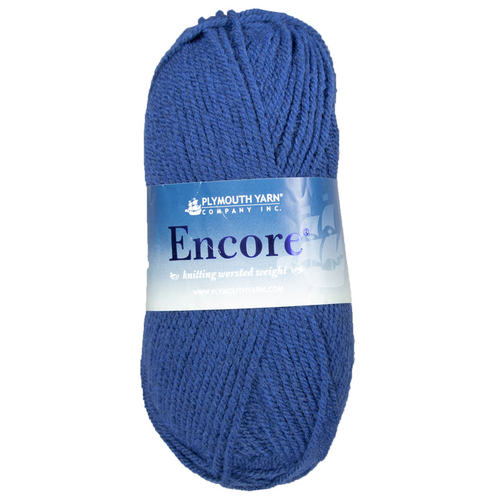 Plymouth Yarn Encore Worsted Yarn - 0517 Denim Blue - Zoom Image