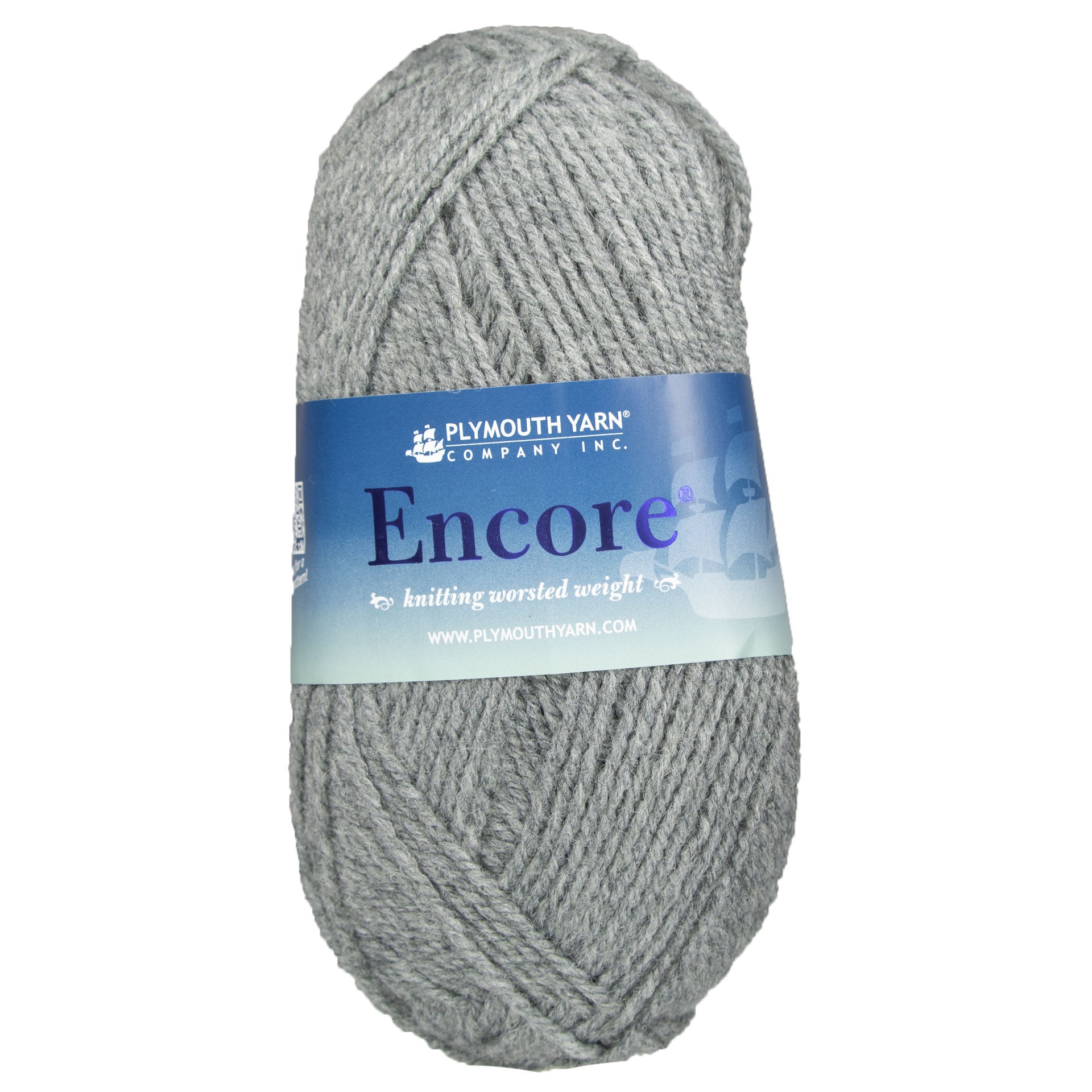 Plymouth Yarn Encore Worsted Yarn - 0194 Medium Grey - Zoom Image
