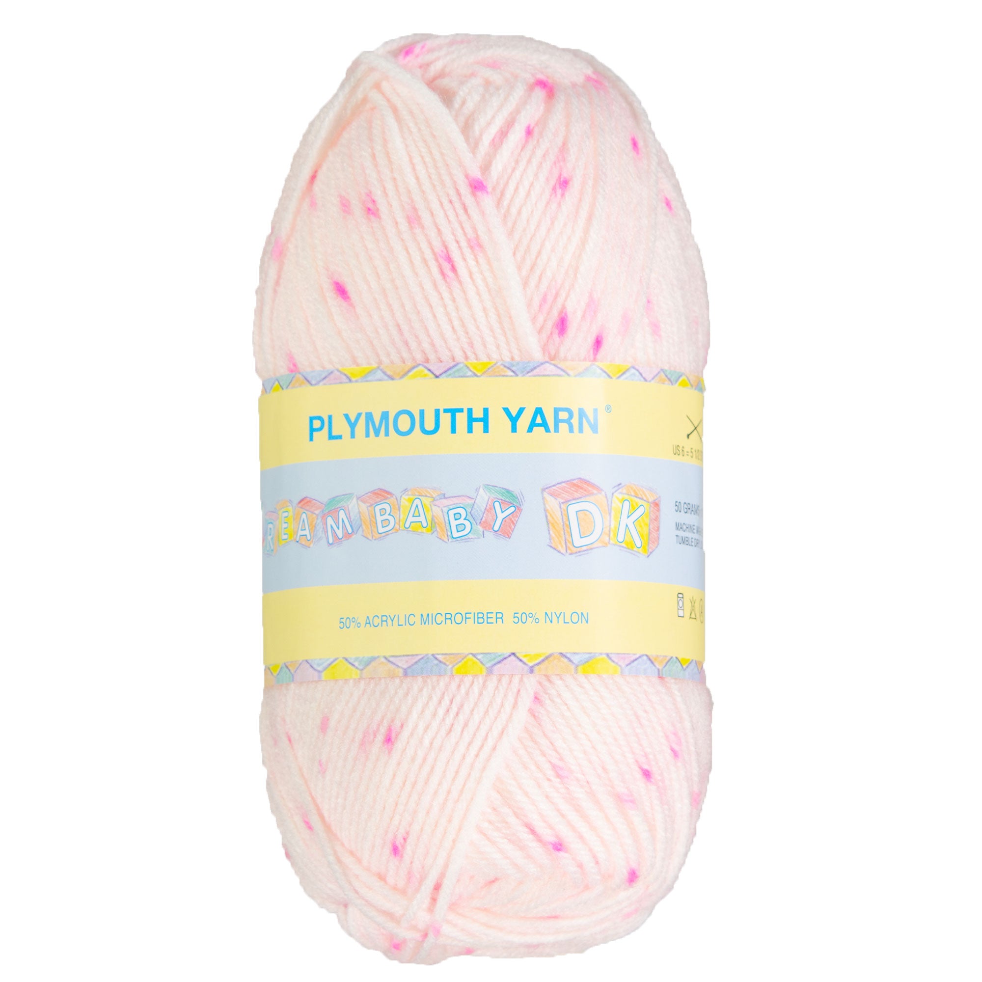 Plymouth Yarn Dreambaby DK Yarn - 316 Pink with Pink Spots - Zoom Image