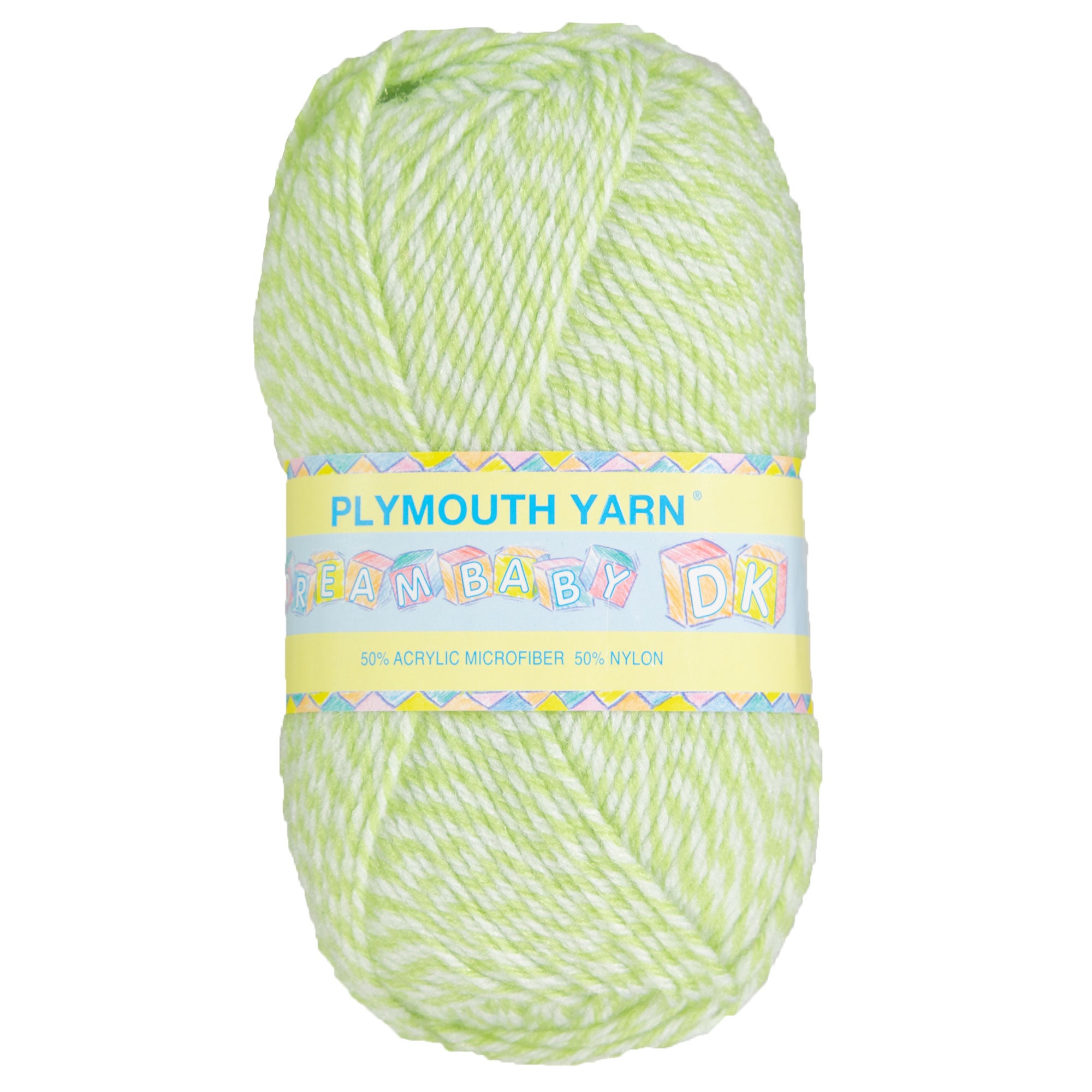 Plymouth Yarn Dreambaby DK Yarn - 403 Green/White - Zoom Image