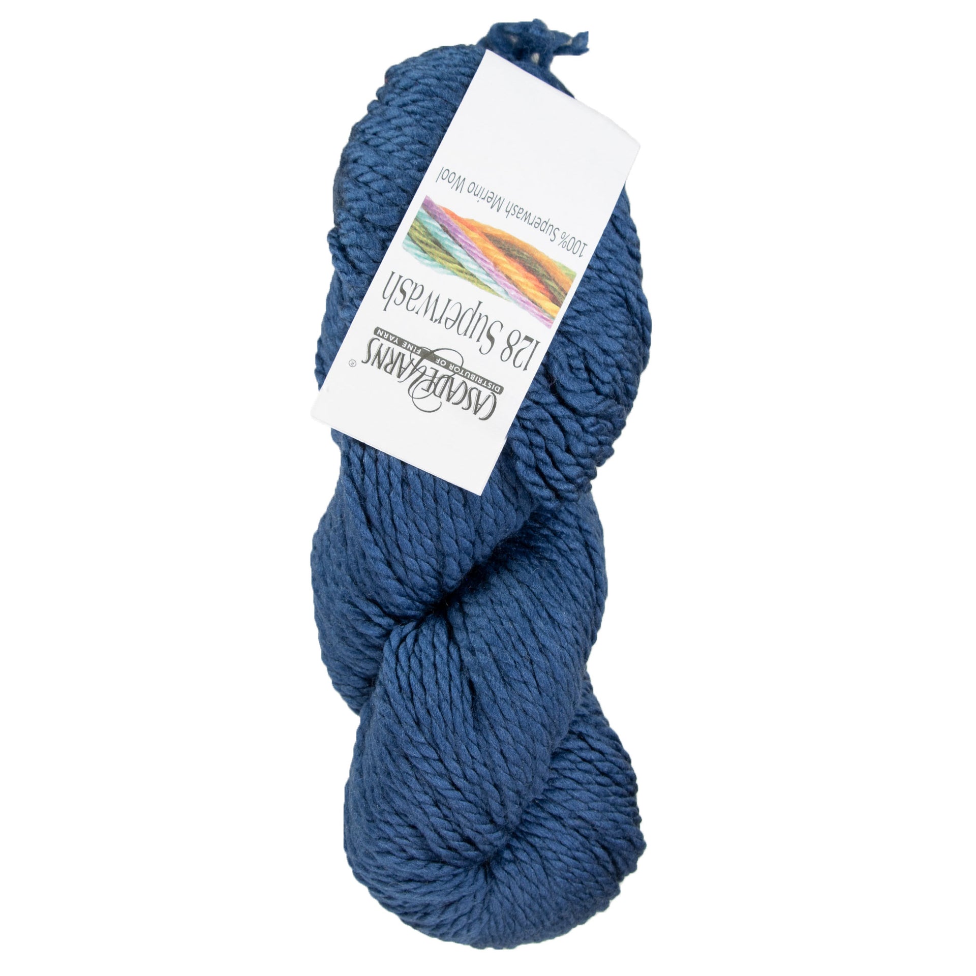 Cascade Yarns 128 Superwash Yarn - 278 Dark Denim - Zoom Image
